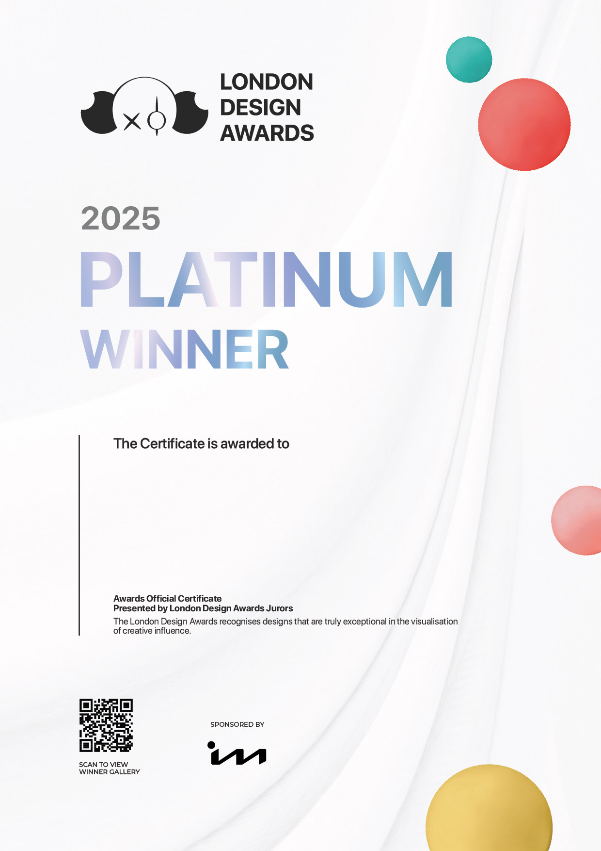 2025 LITO Certificate