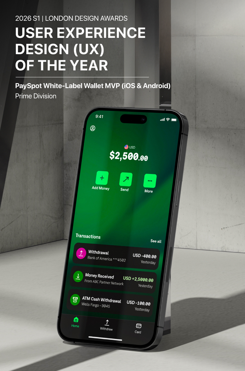 Design Awards - 2026 User Experience Design of the Year