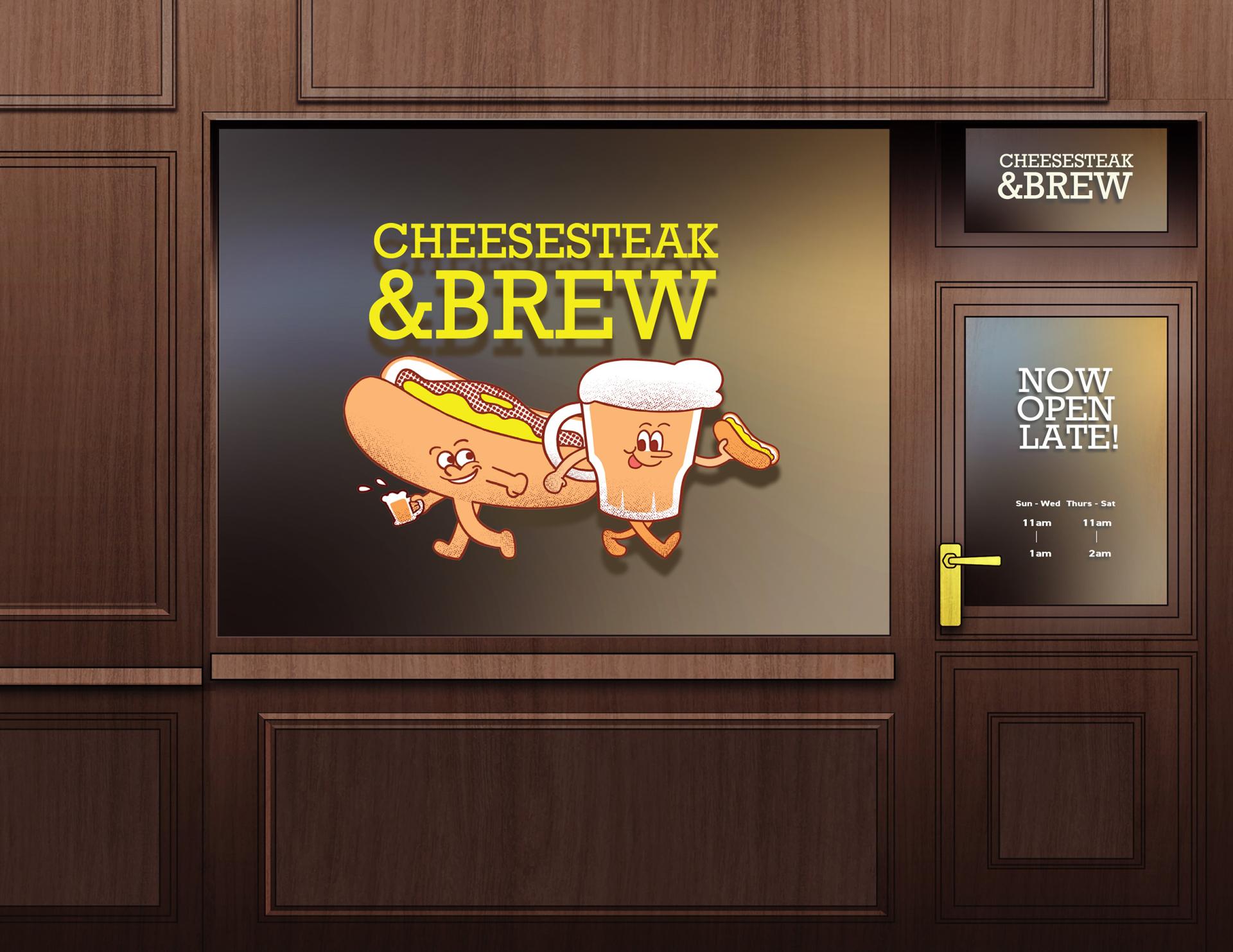 London Design Awards Winner - Cheesesteak & Brew