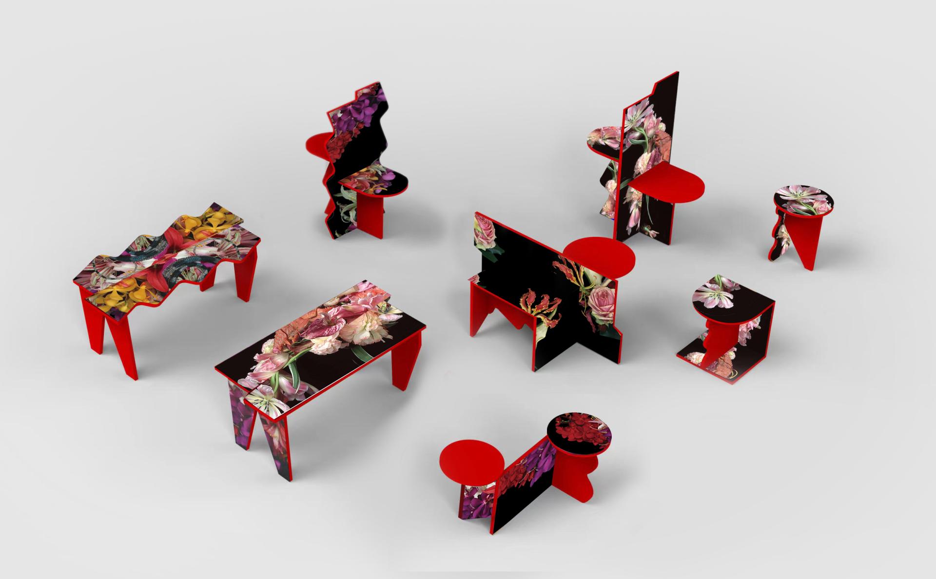 London Design Awards Winner - ARTOX X Nobuyoshi Araki's Assembly Furniture Set