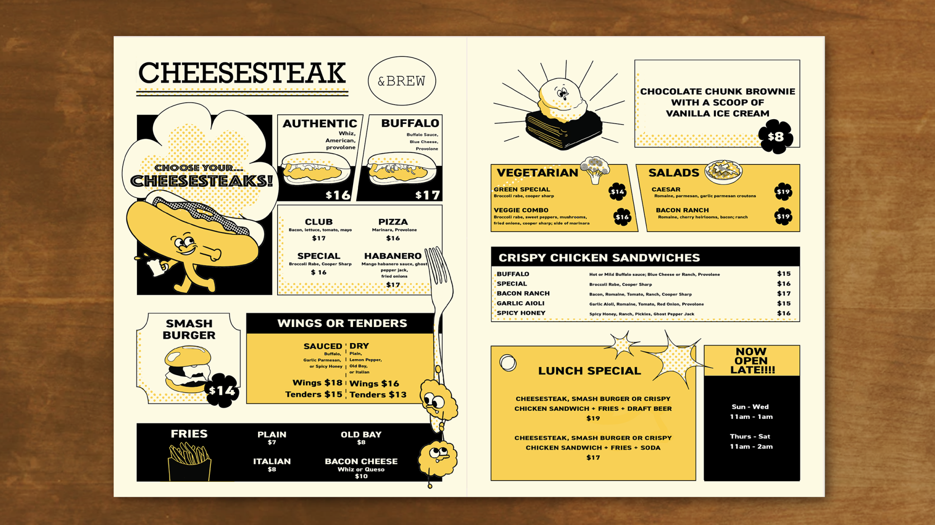 London Design Awards Winner - Cheesesteak & Brew