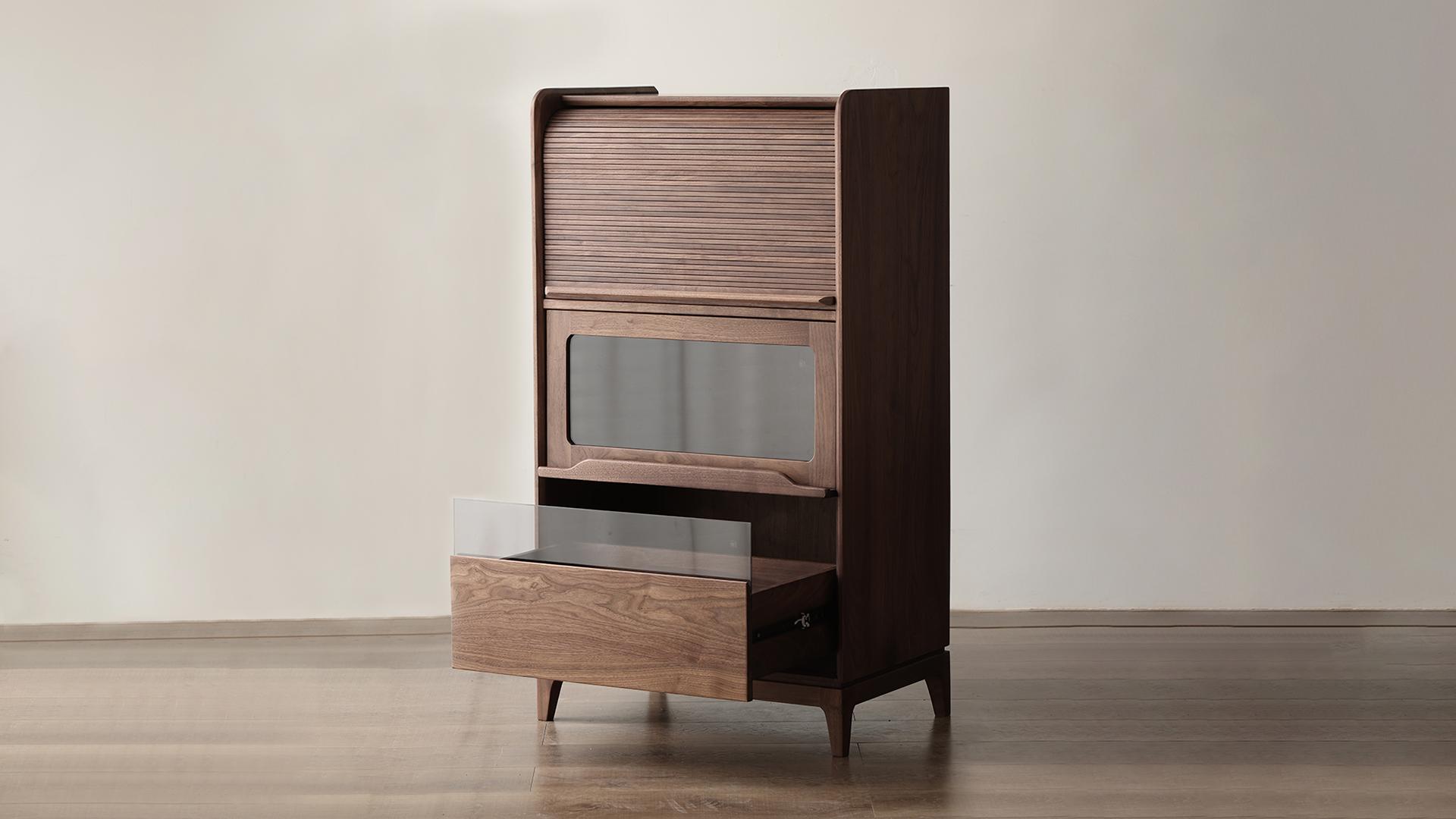 London Design Awards Winner - Black Walnut Solid Wood Vintage Series Furniture