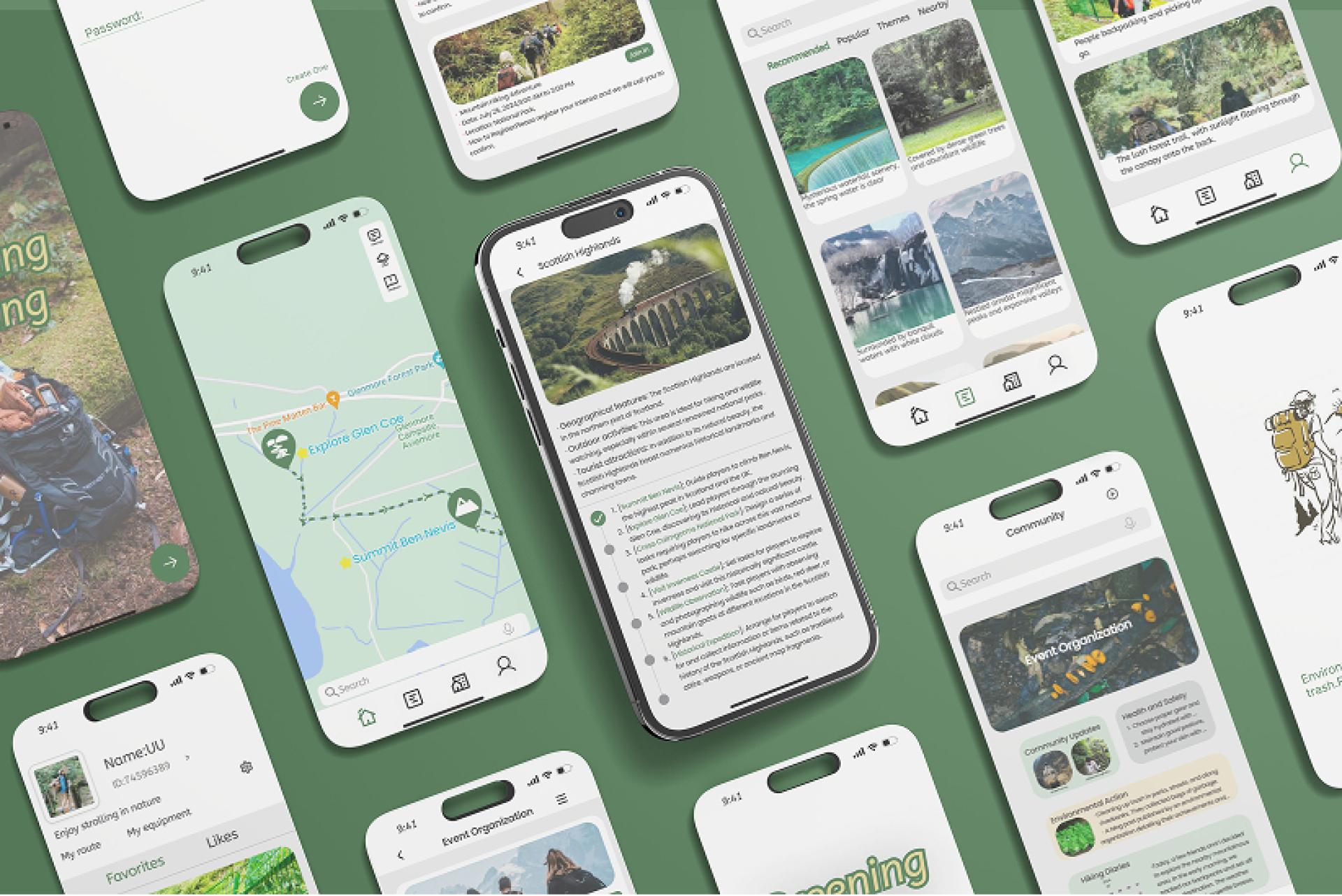 London Design Awards Winner - Greening Hiking 