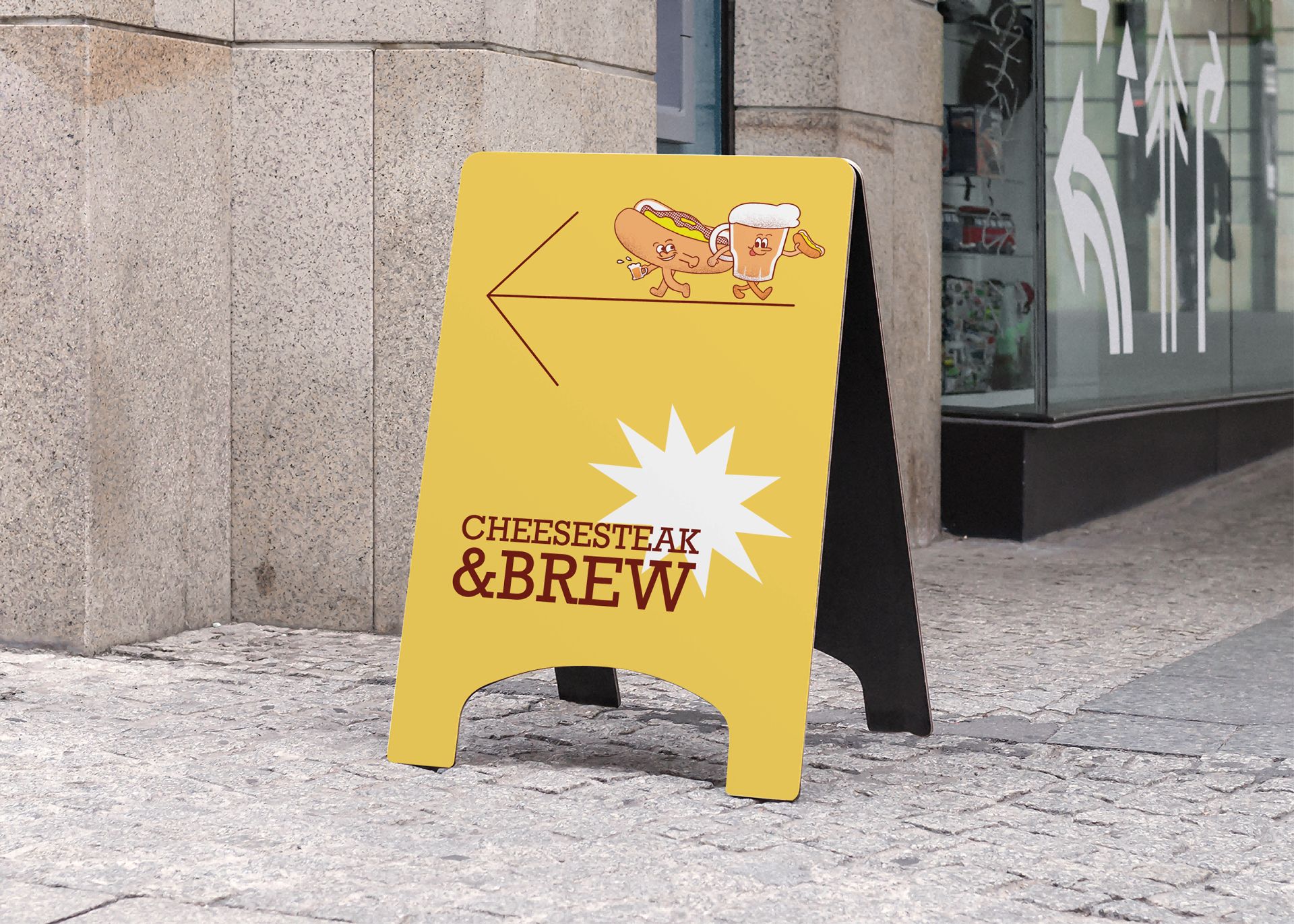 London Design Awards Winner - Cheesesteak & Brew