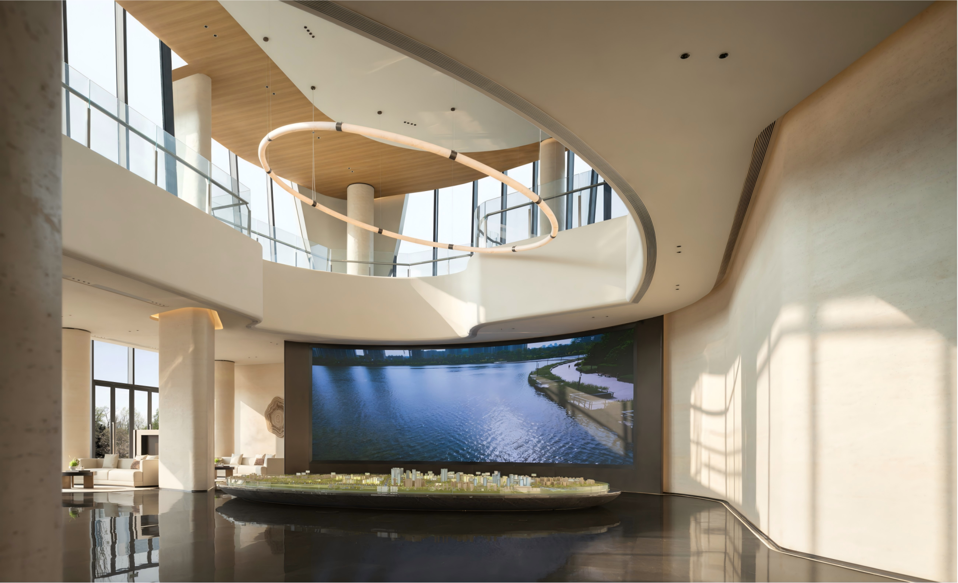 London Design Awards Winner - Yixin Lake City Exhibition Hall Of ACDG