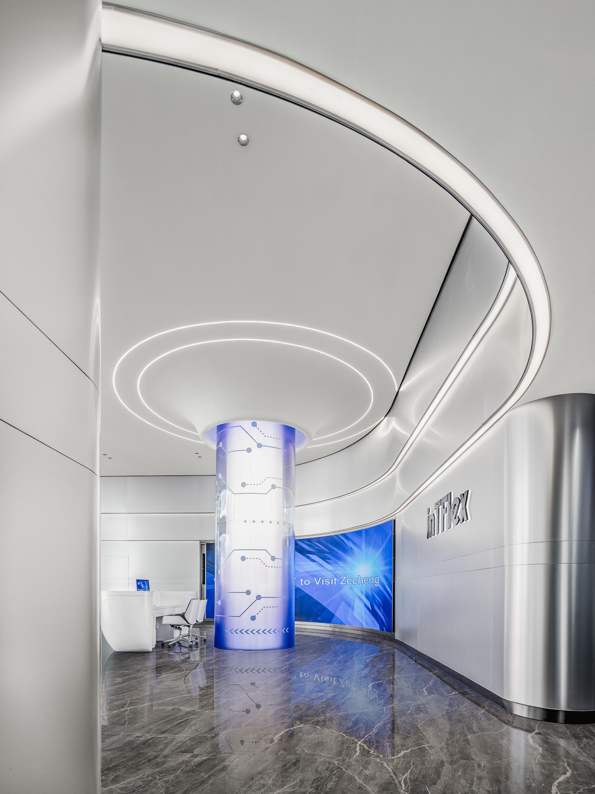 London Design Awards Winner - Huizhou Zecheng Electronic Office Lobby