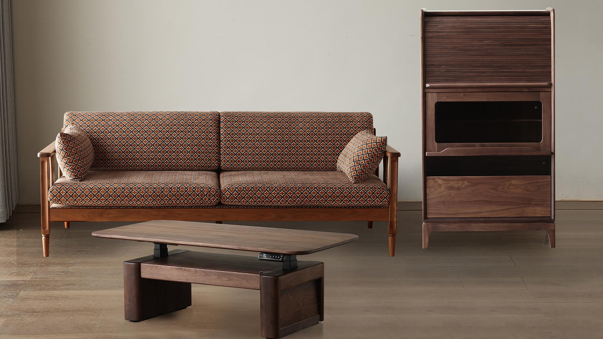 London Design Awards Winner - Black Walnut Solid Wood Vintage Series Furniture