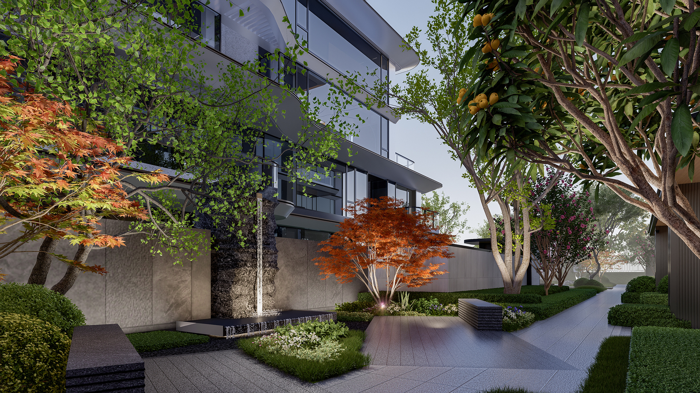 London Design Awards Winner - Weinan Zhongchuang No.9 Villa Area Landscape