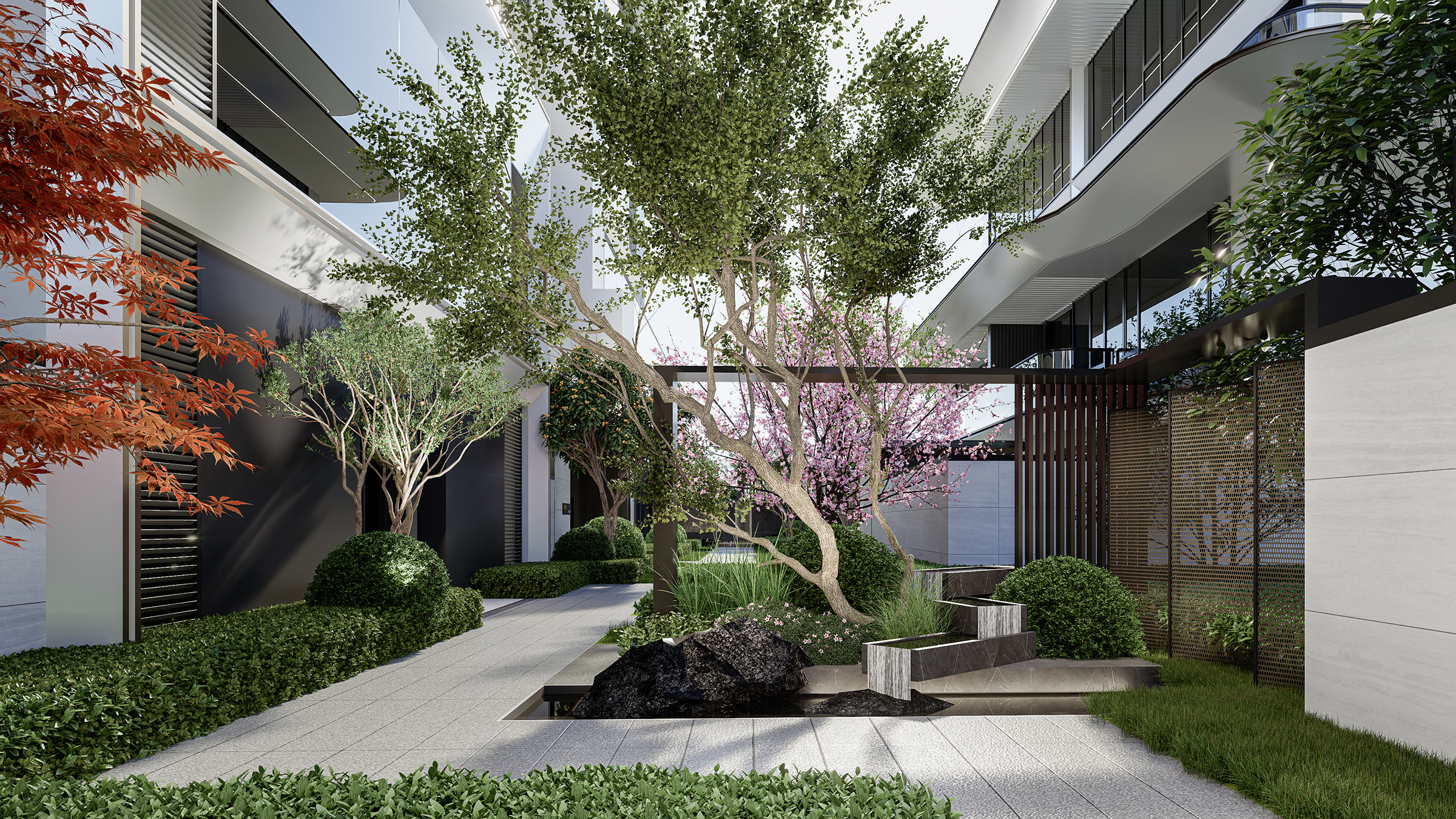 London Design Awards Winner - Weinan Zhongchuang No.9 Villa Area Landscape