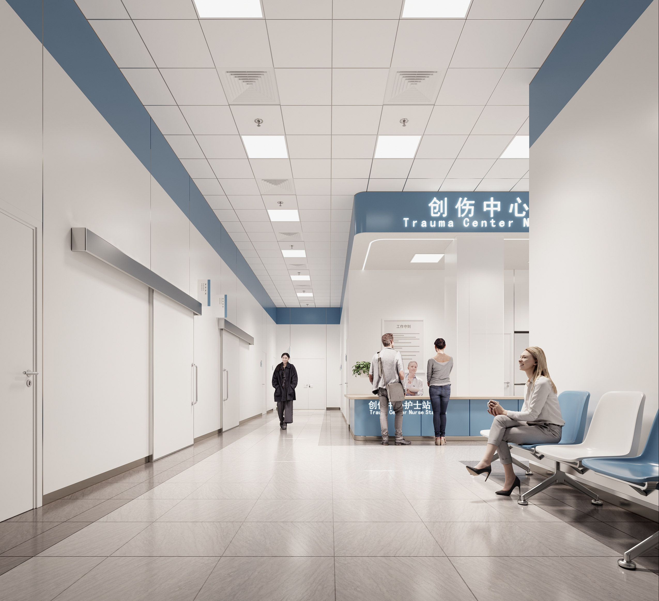 London Design Awards Winner - Interior design of Panlong District People's Hospital