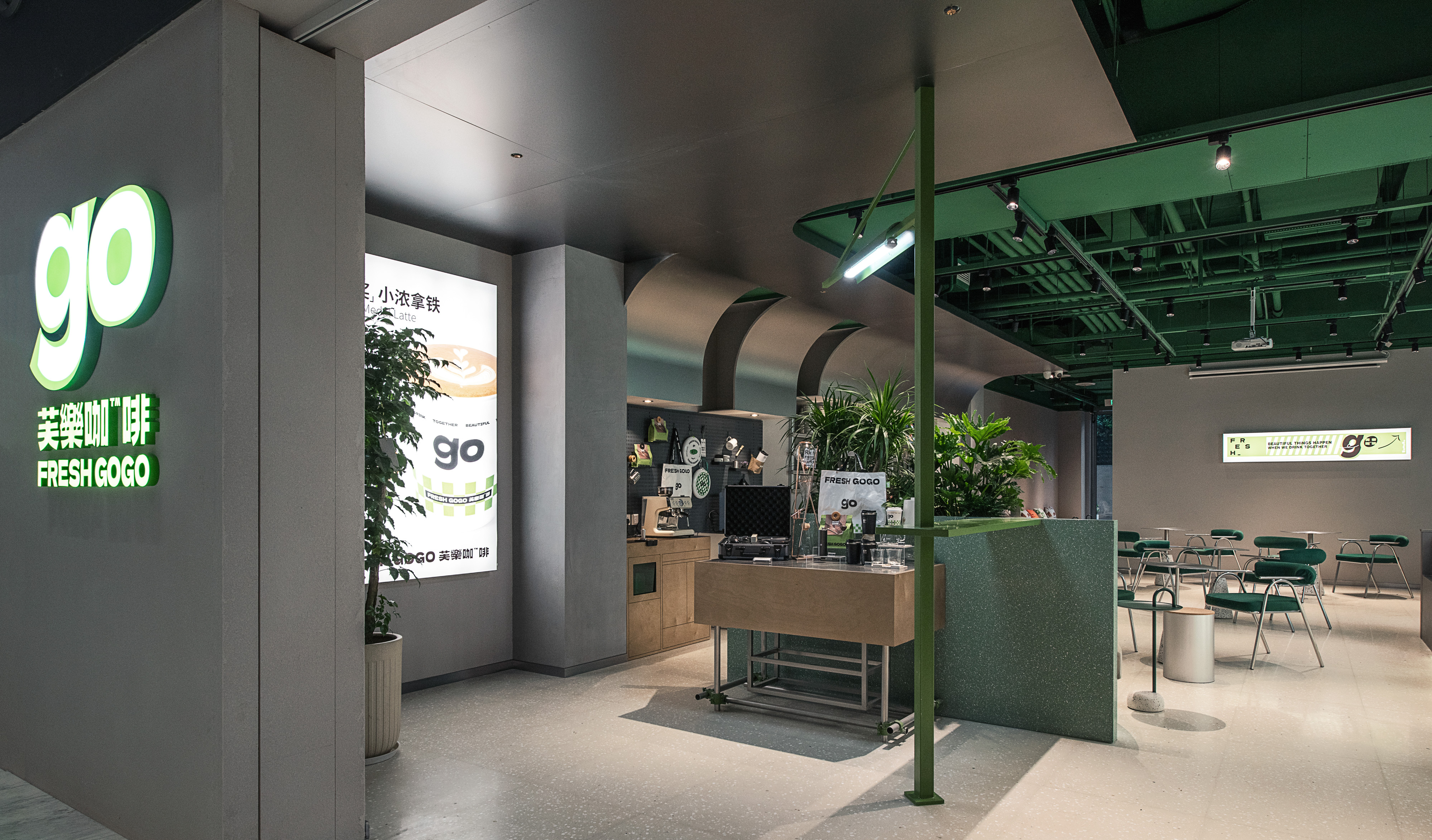 London Design Awards Winner - Fresh gogo experience coffee bar