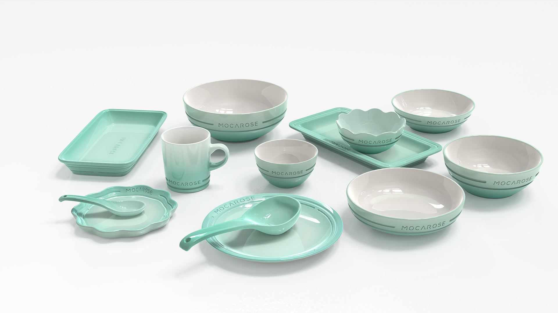 London Design Awards Winner - MOCAROSE stoneware dishware