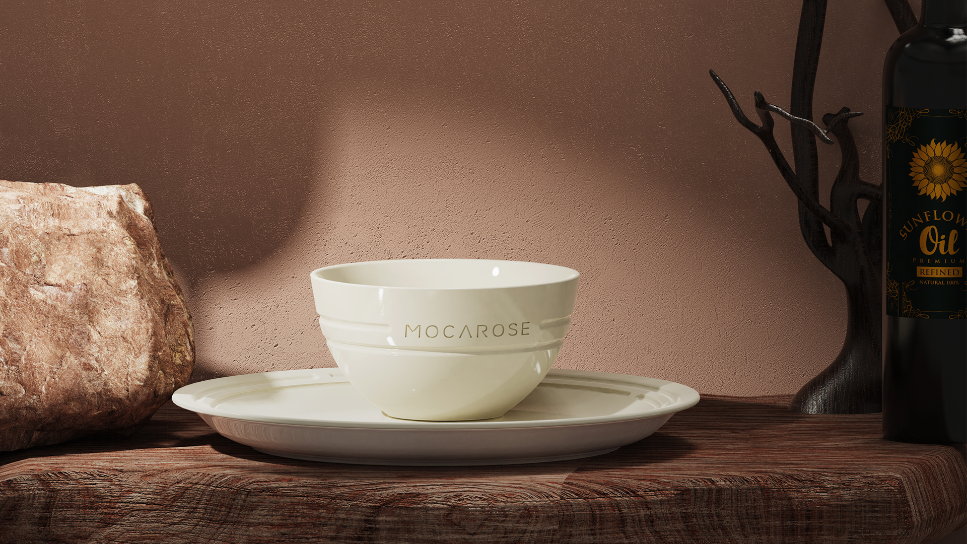 London Design Awards Winner - MOCAROSE stoneware dishware