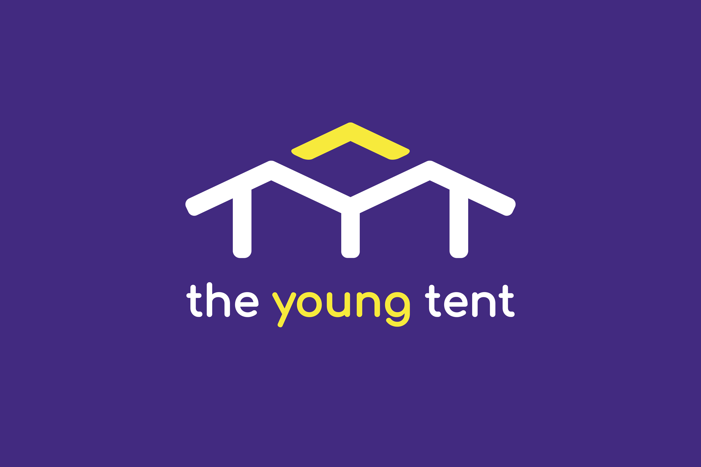 London Design Awards Winner - the young tent : Visual Brand Identity & Merchandise Design