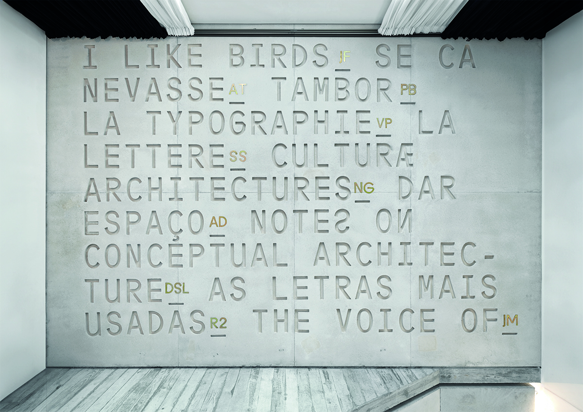 London Design Awards Winner - Typography on building – Tipografia do Conto 