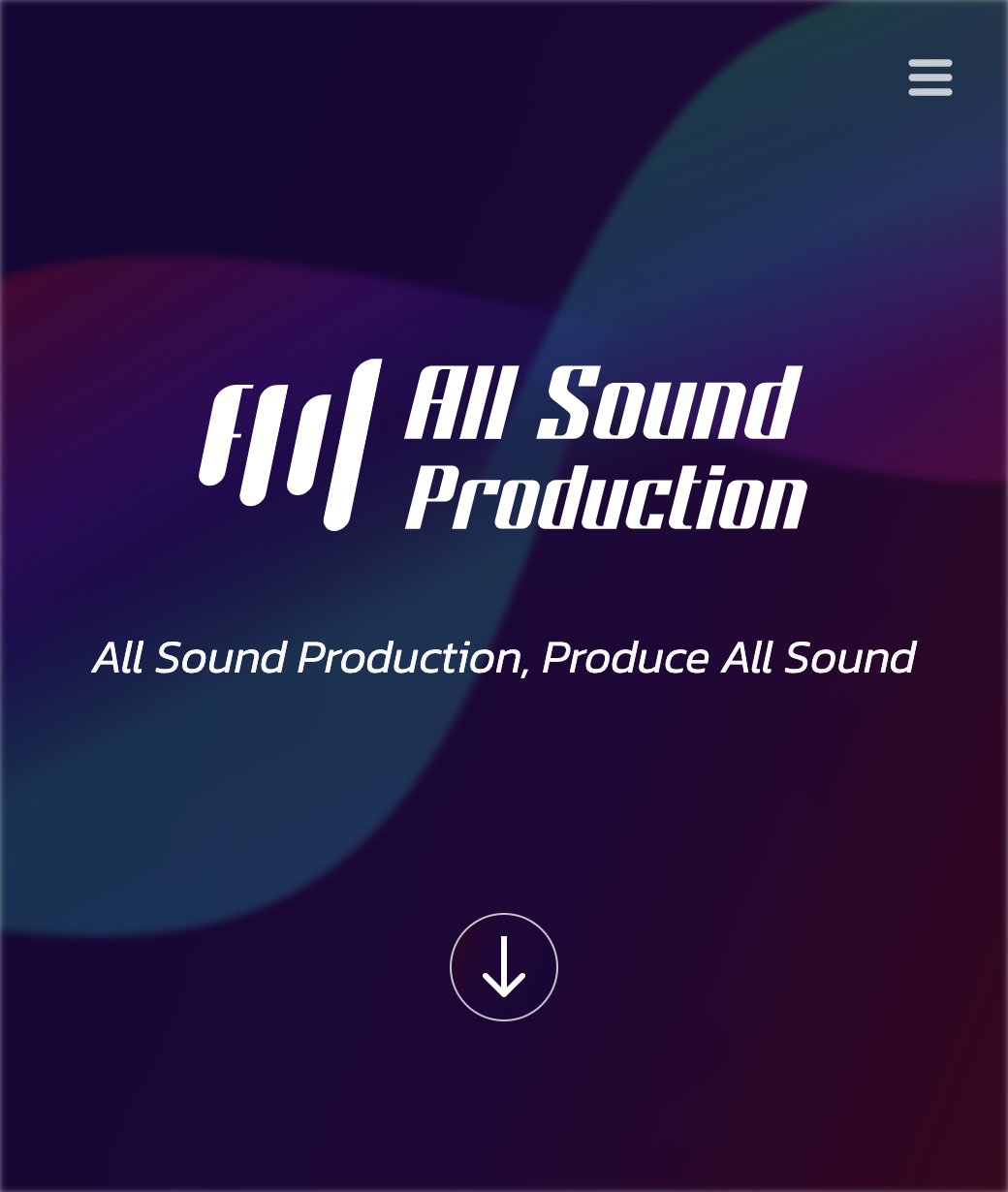 London Design Awards Winner - All Sound Production Website