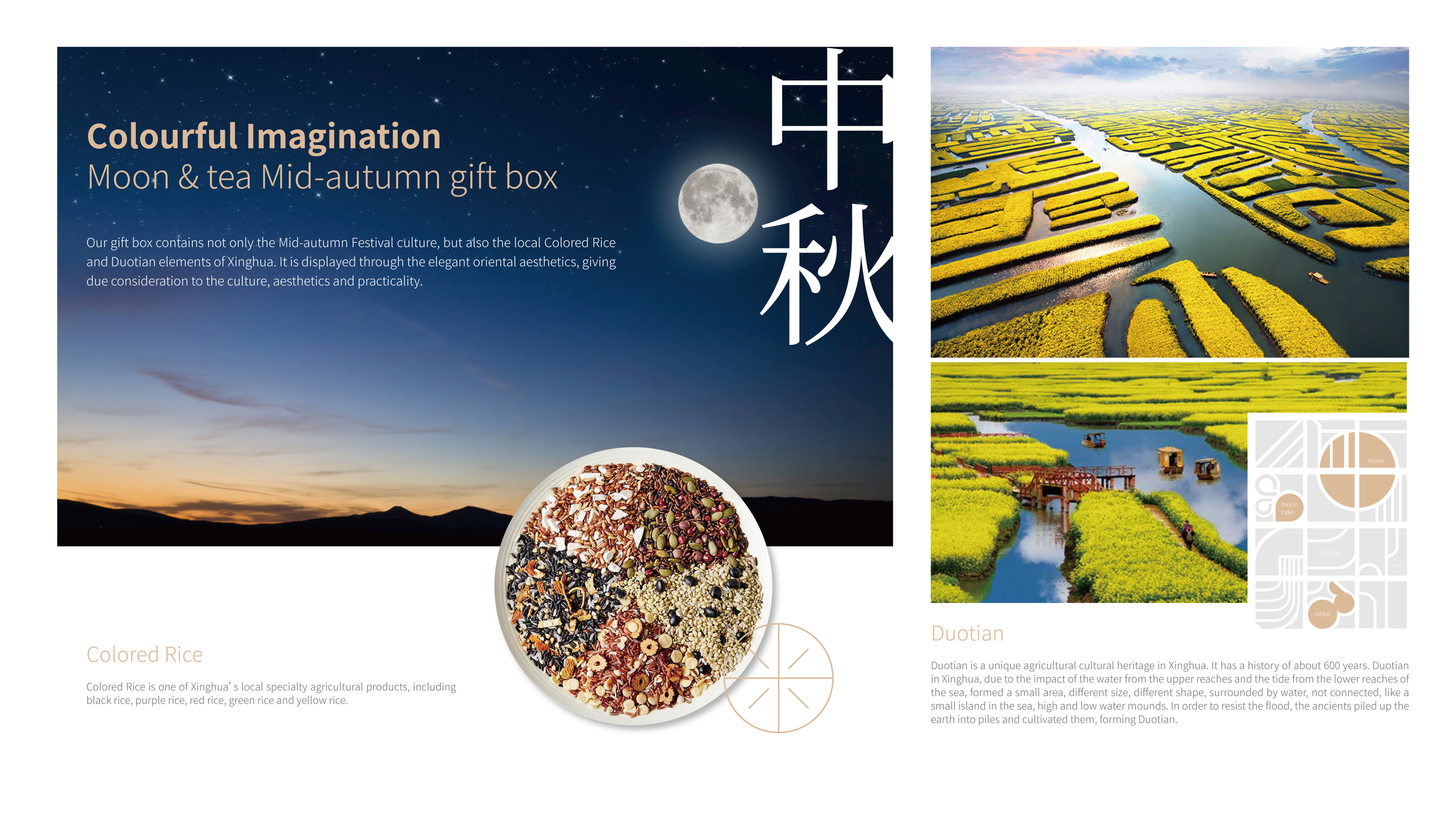 London Design Awards Winner - Colourful Imagination — Moon & tea Mid-autumn gift box