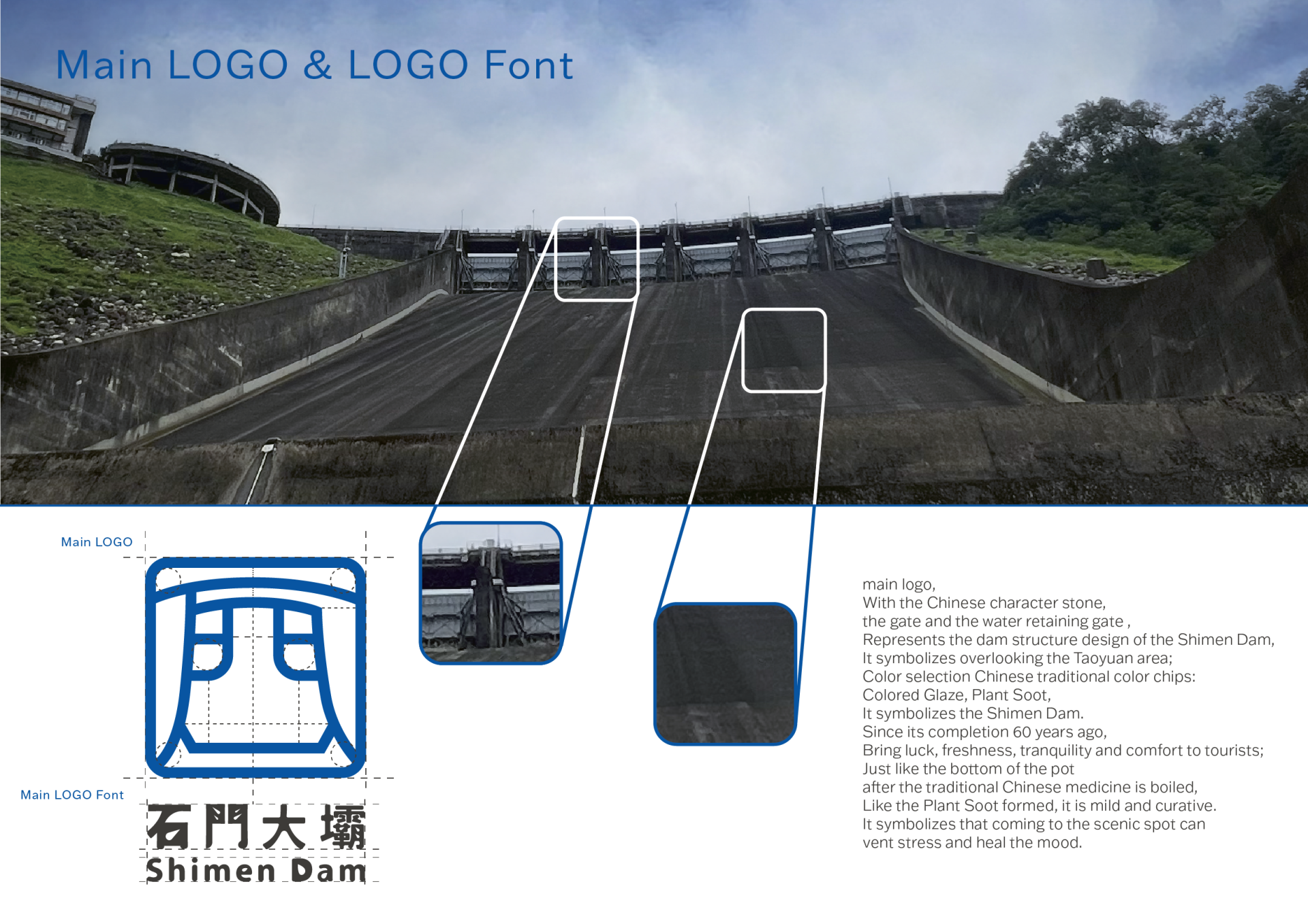 London Design Awards Winner - Shimen Dam Brand Concept Identity Plan