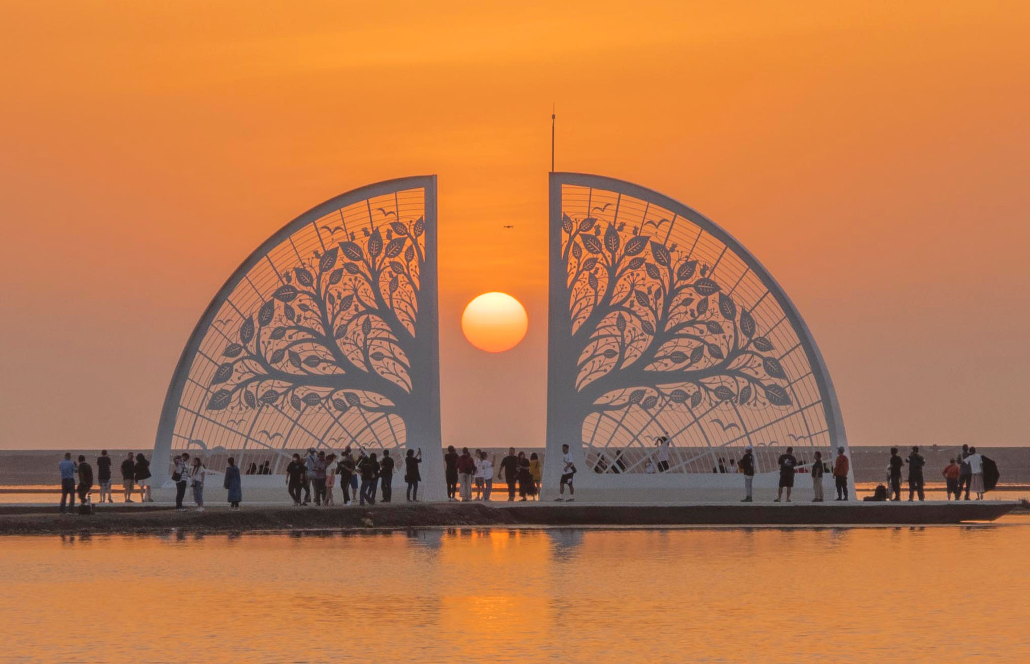 London Design Awards Winner - Fan-shaped Salt Field Tree of Life