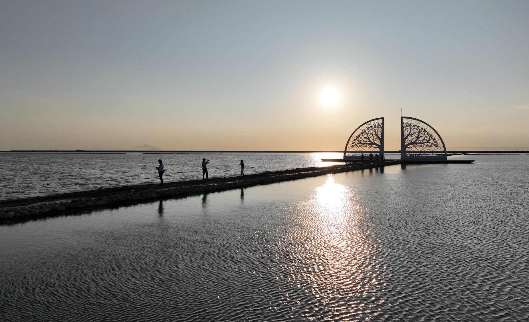 London Design Awards Winner - Fan-shaped Salt Field Tree of Life