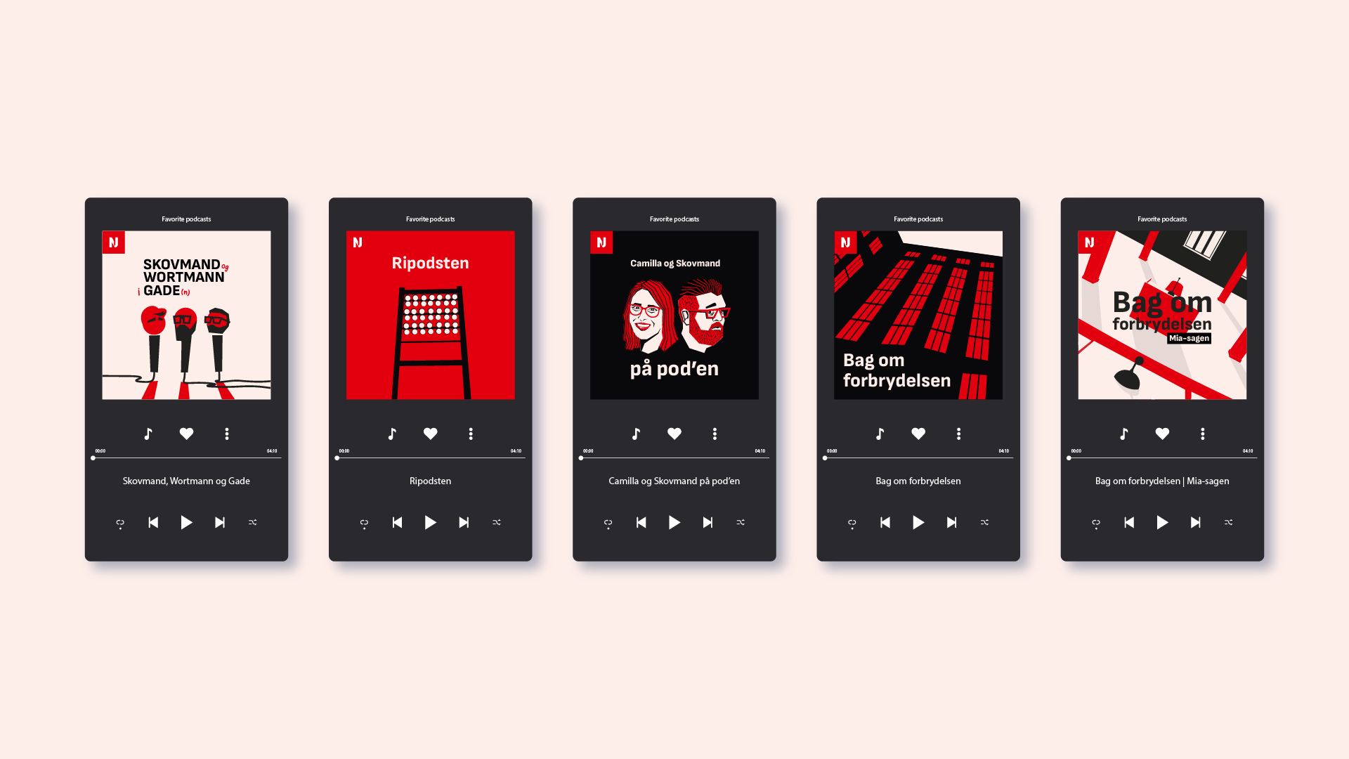 London Design Awards Winner - New Visual Identity for Radio Nordjyske's Podcasts