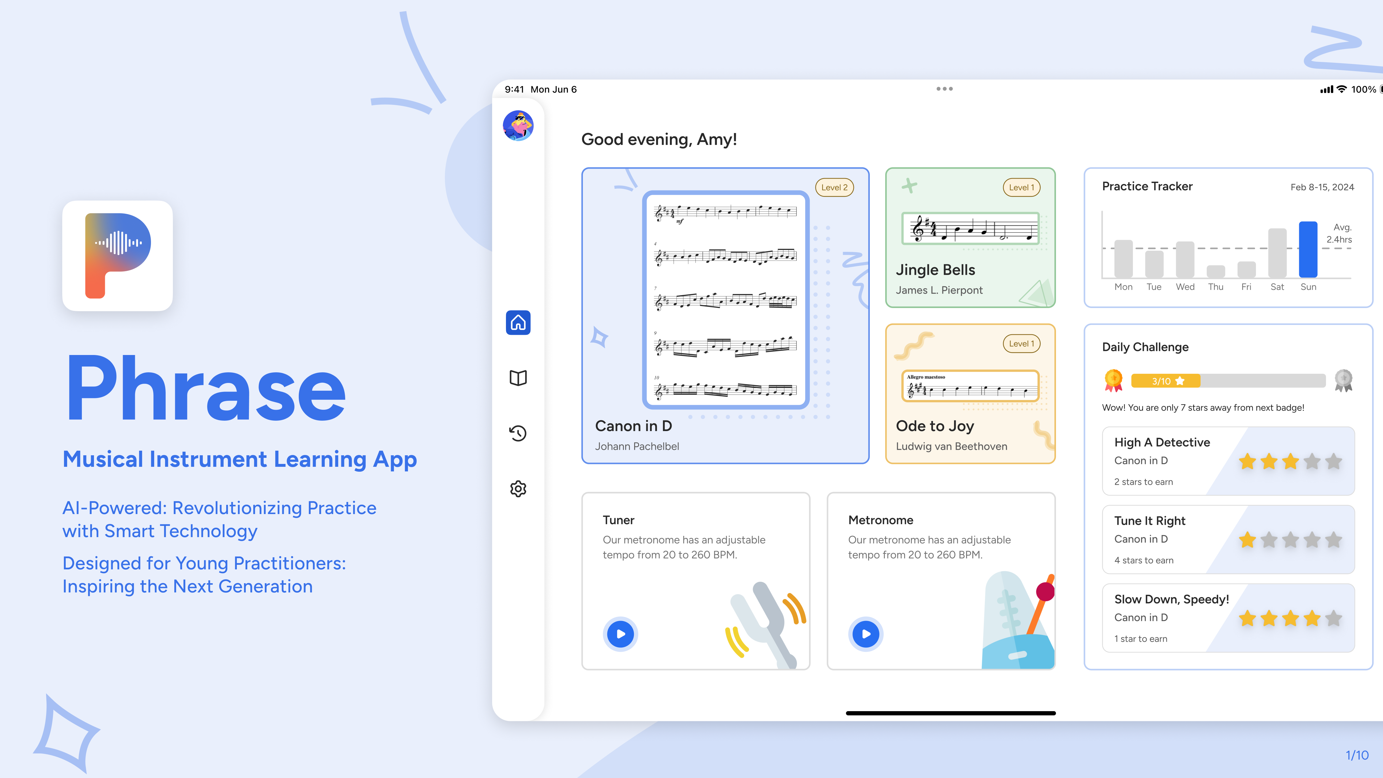 London Design Awards Winner - Phrase: AI powered Musical Instrument Learning App