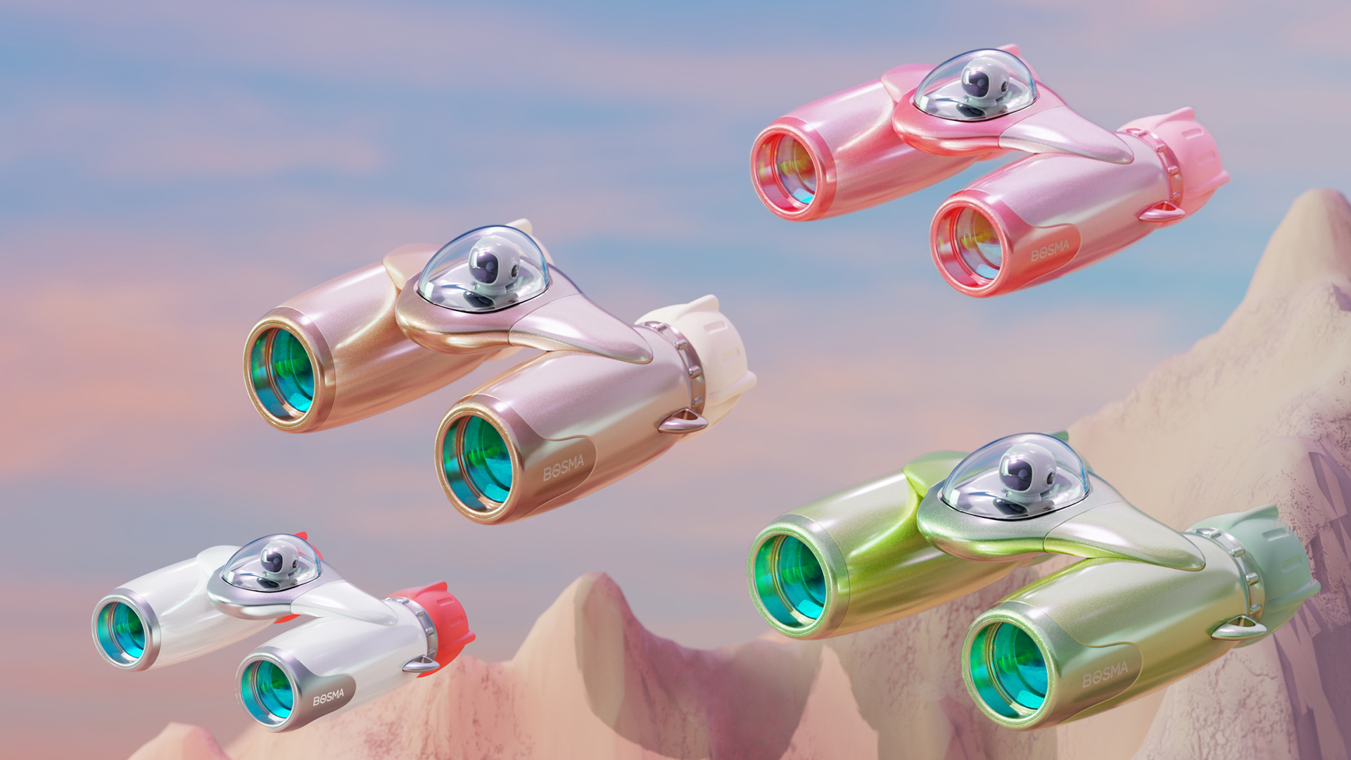 London Design Awards Winner - Spaceship Baby Children's Binoculars