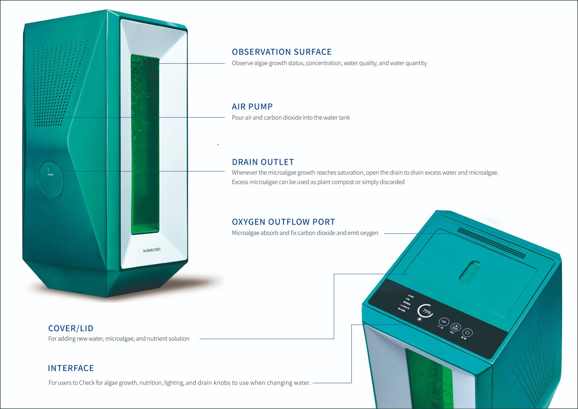 London Design Awards Winner - ALGAELYSET - algae carbon sink trading product