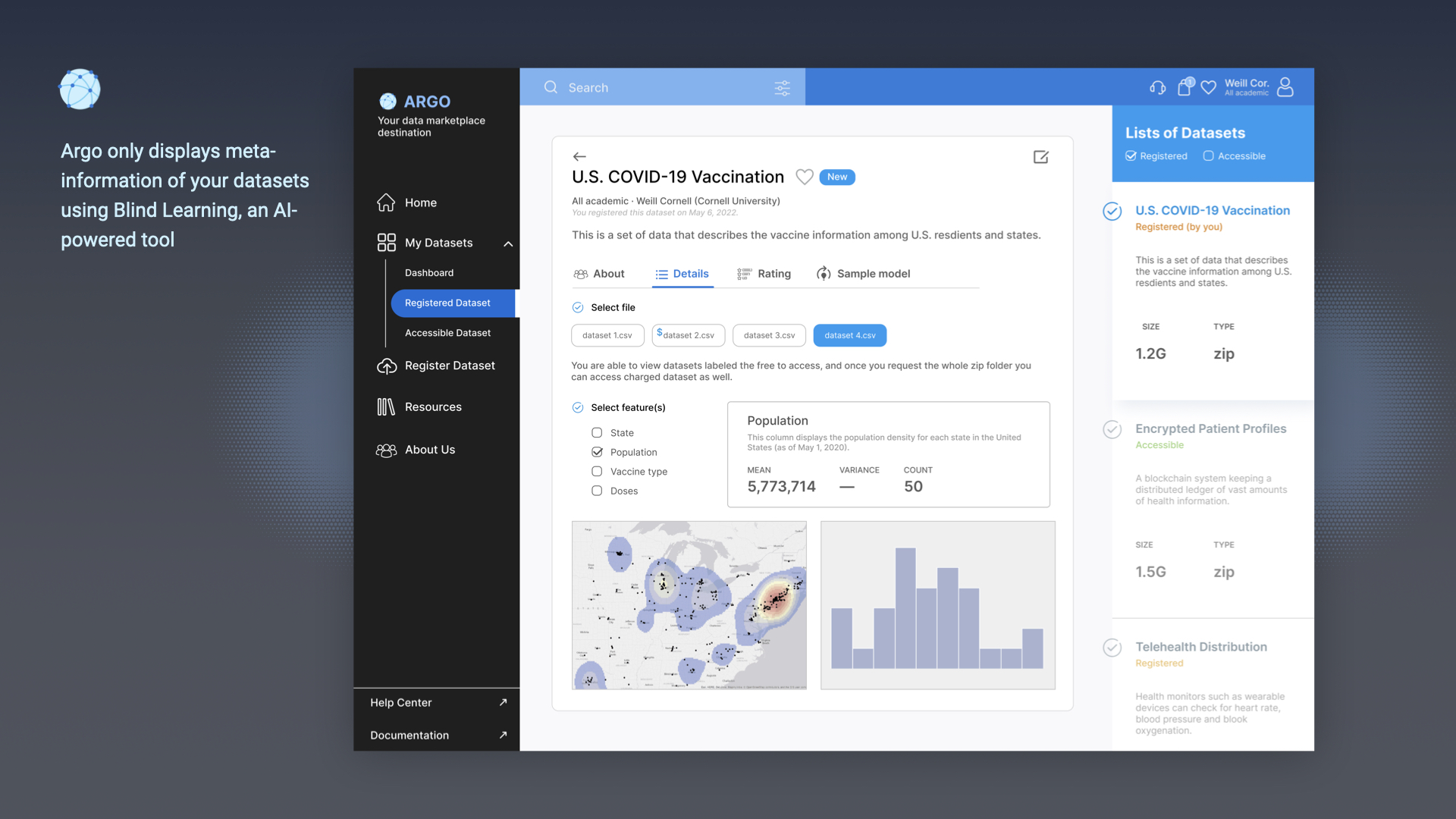 London Design Awards Winner - ARGO Data Marketplace