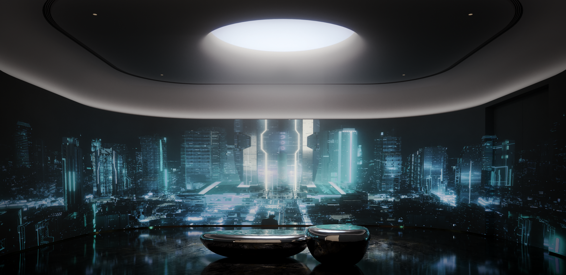 London Design Awards Winner - Chongqing West Bank · City Living Room