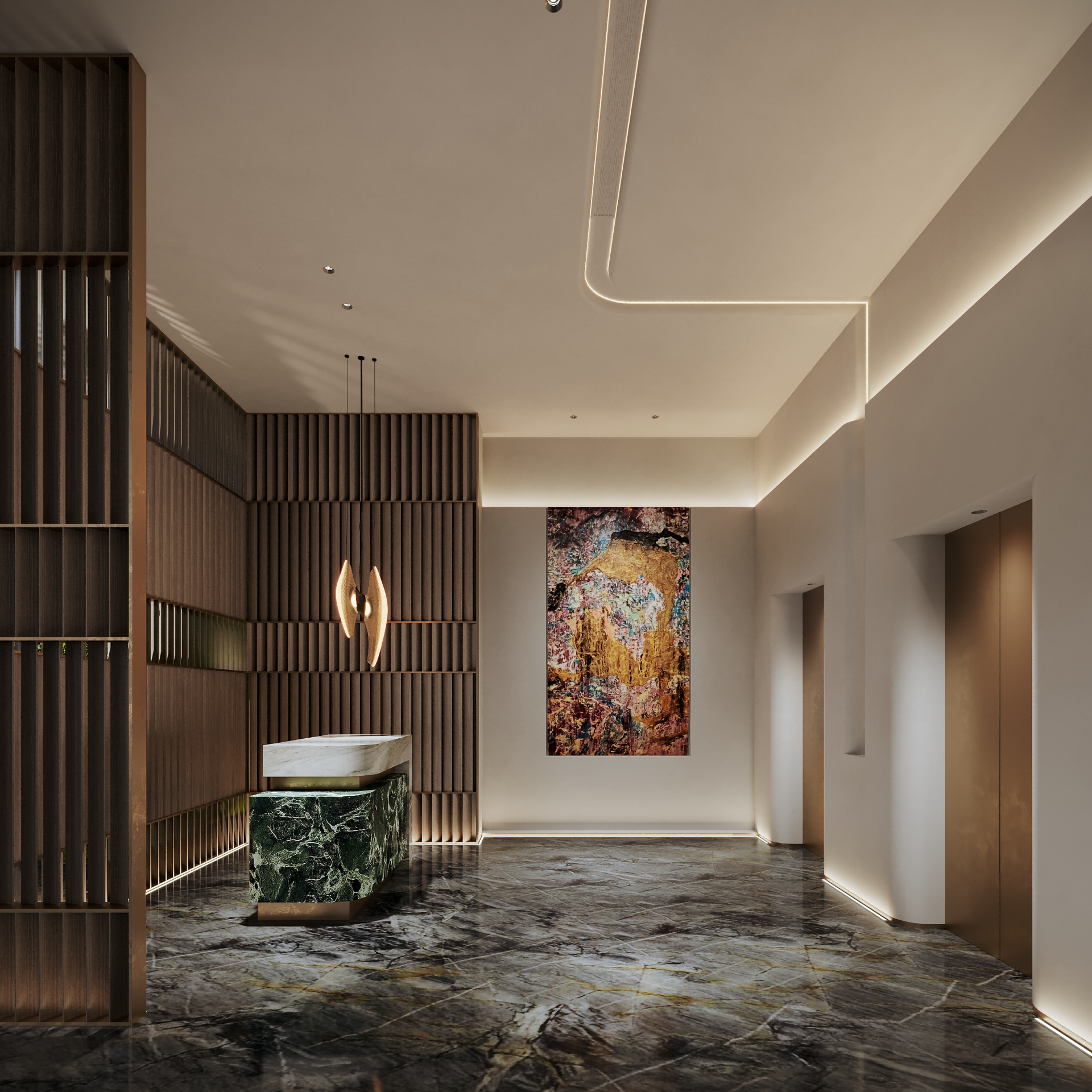 London Design Awards Winner - Chongqing West Bank · City Living Room