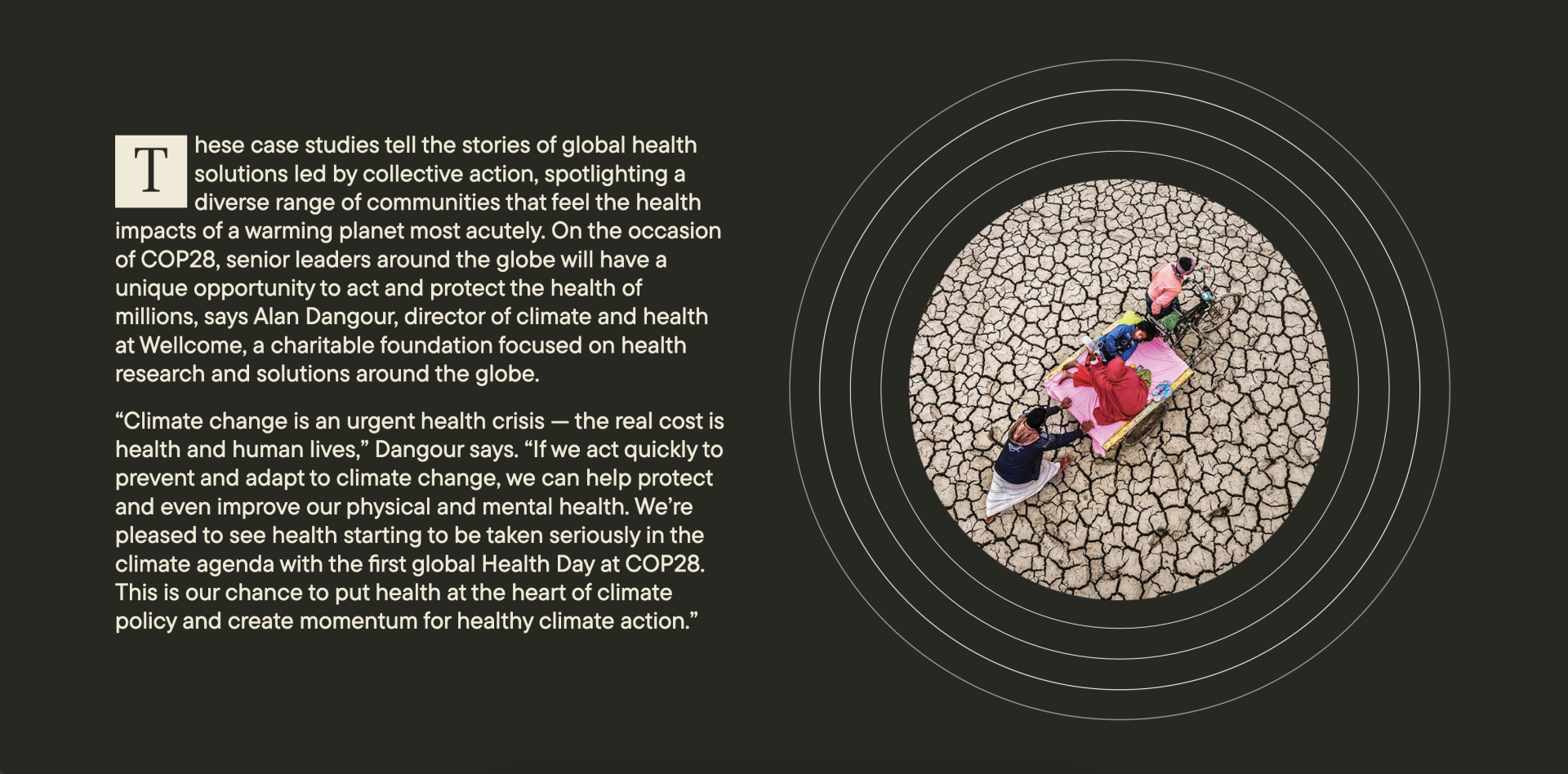 London Design Awards Winner - Dispatches on Climate and Health