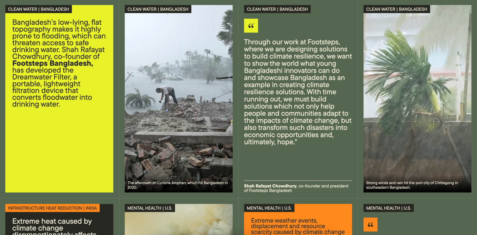 London Design Awards Winner - Dispatches on Climate and Health