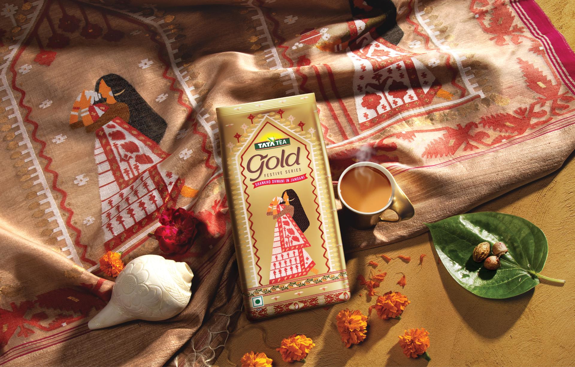 London Design Awards Winner - TATA TEA GOLD DURGA PUJA FESTIVE SERIES PACKS