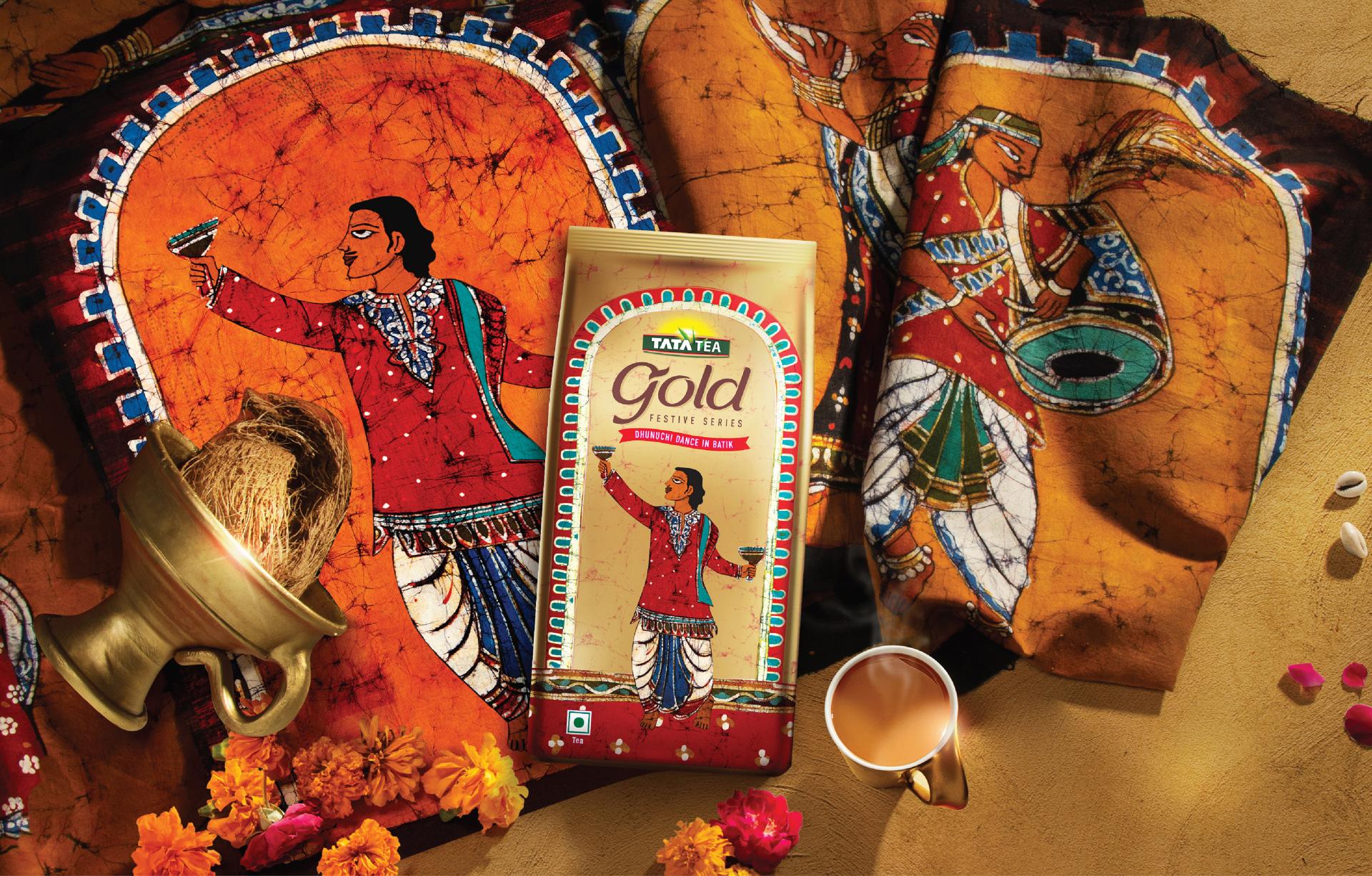 London Design Awards Winner - TATA TEA GOLD DURGA PUJA FESTIVE SERIES PACKS