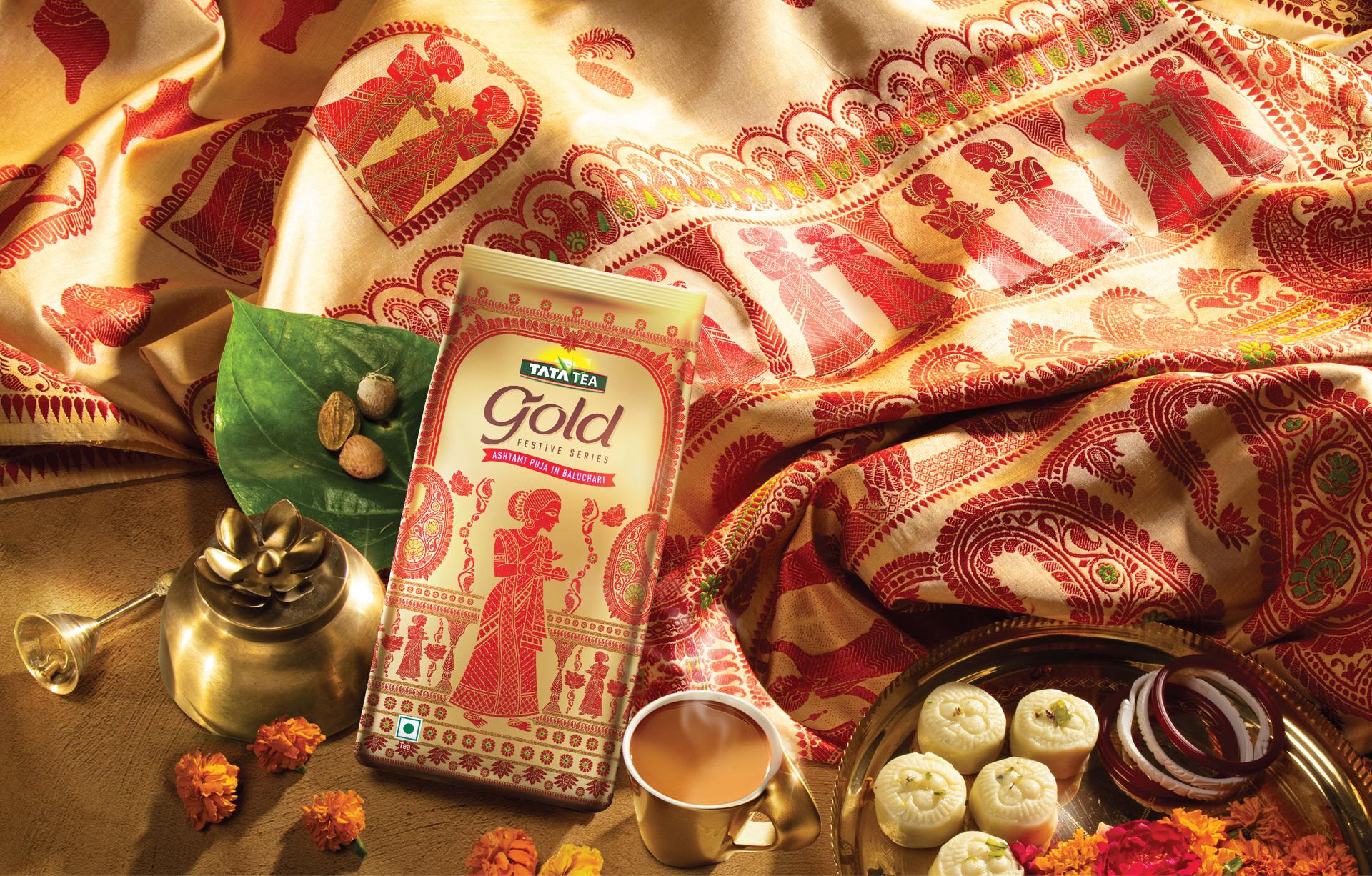 London Design Awards Winner - TATA TEA GOLD DURGA PUJA FESTIVE SERIES PACKS
