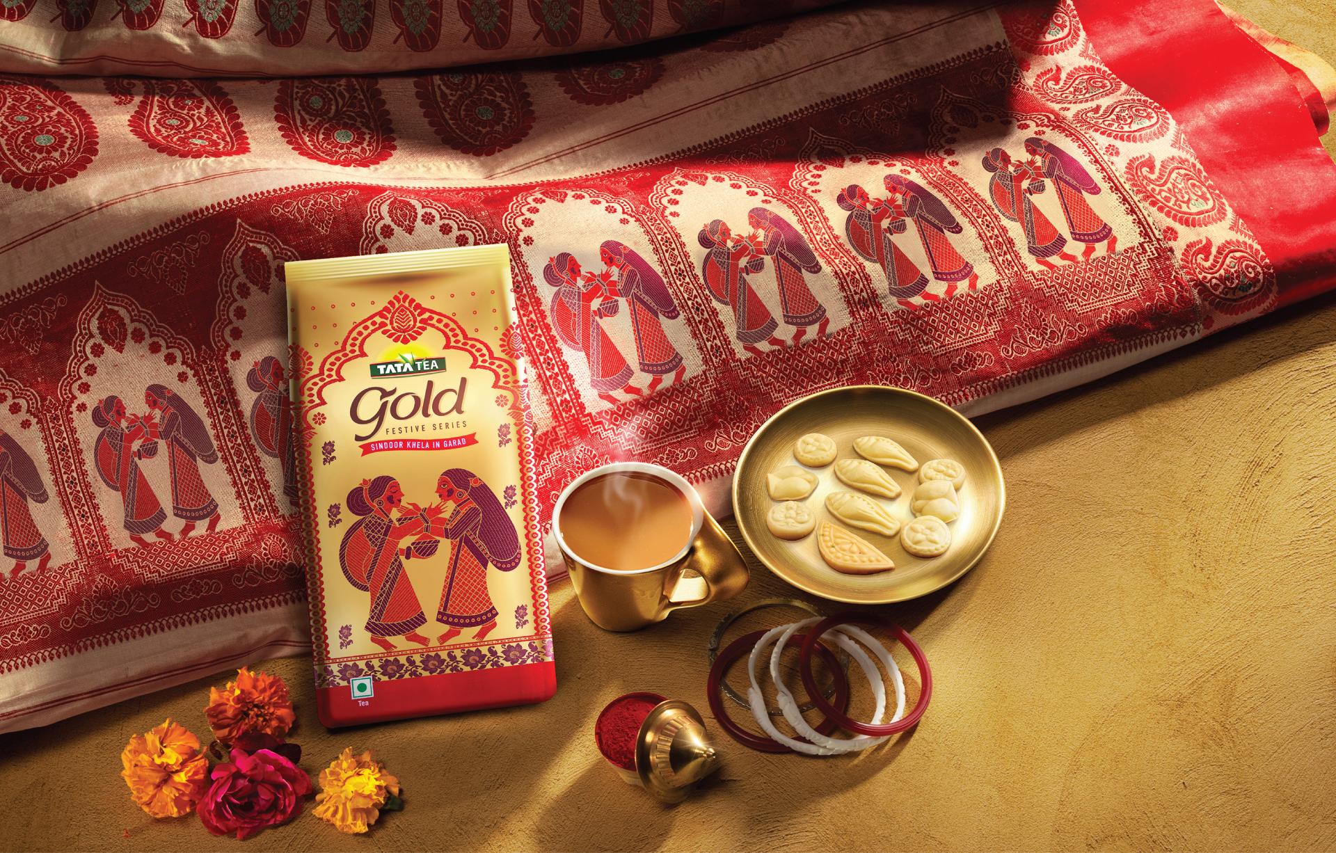 London Design Awards Winner - TATA TEA GOLD DURGA PUJA FESTIVE SERIES PACKS