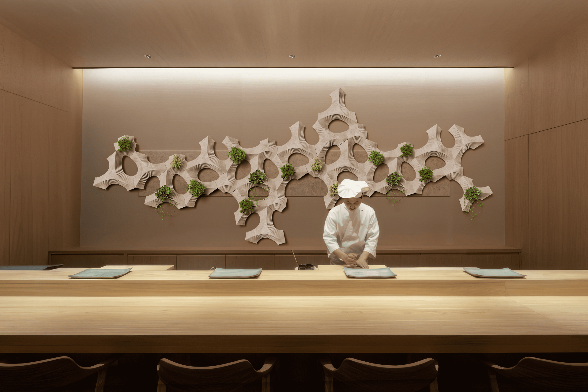 London Design Awards Winner - Sculptural modular energy free cooling