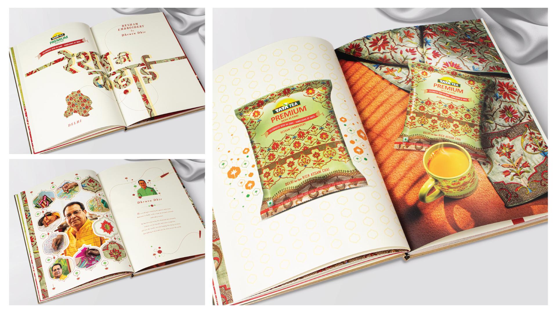 London Design Awards Winner - Tata Tea Premium Independence Day Tea Table Book