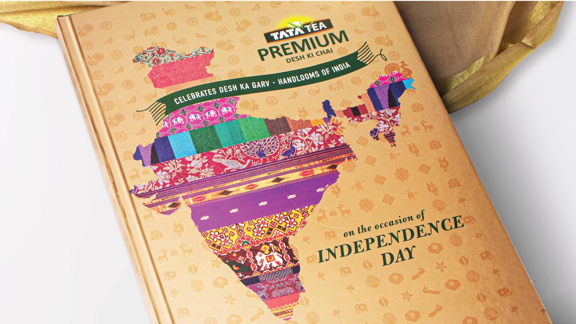 London Design Awards Winner - Tata Tea Premium Independence Day Tea Table Book