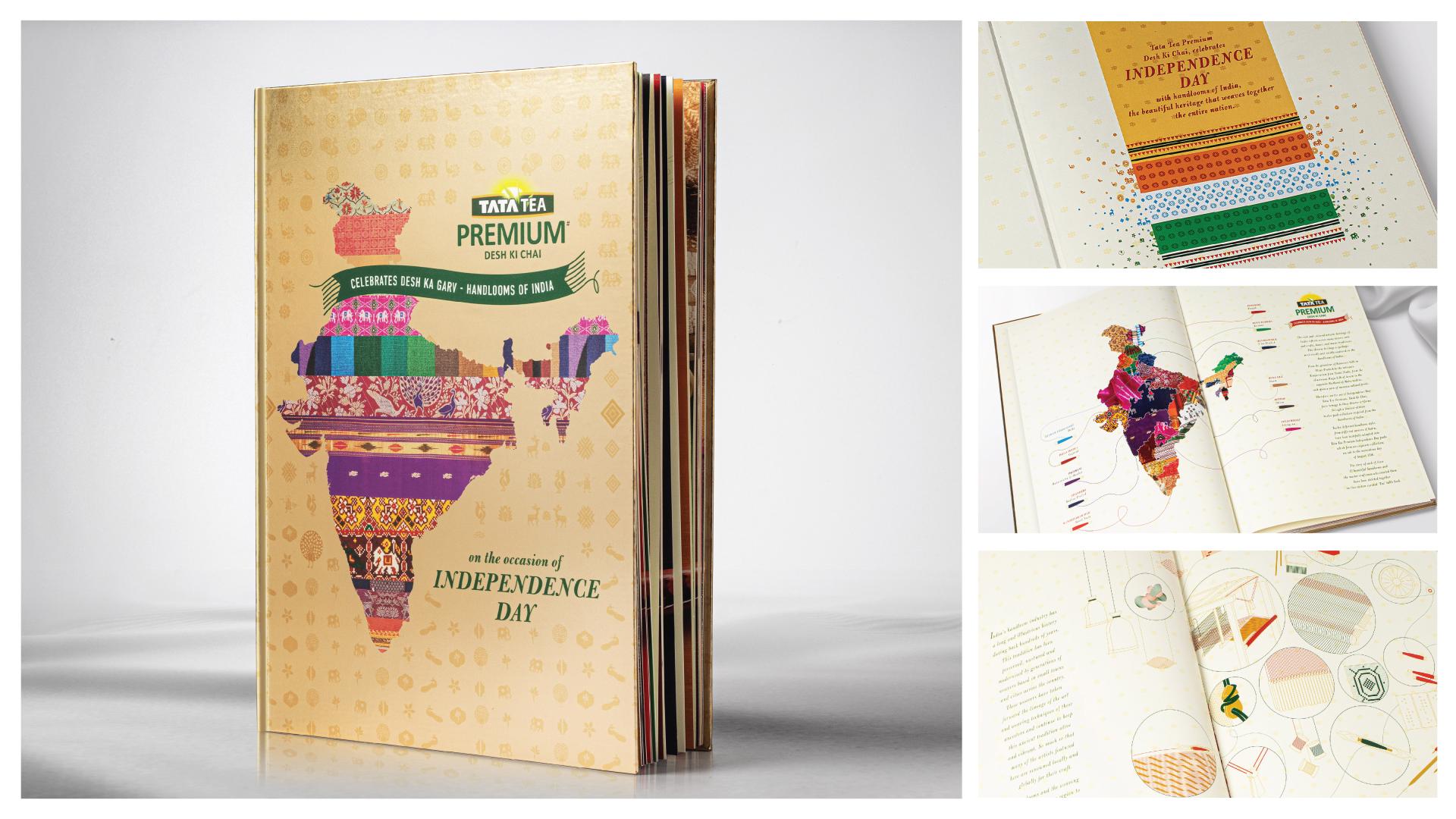 London Design Awards Winner - Tata Tea Premium Independence Day Tea Table Book