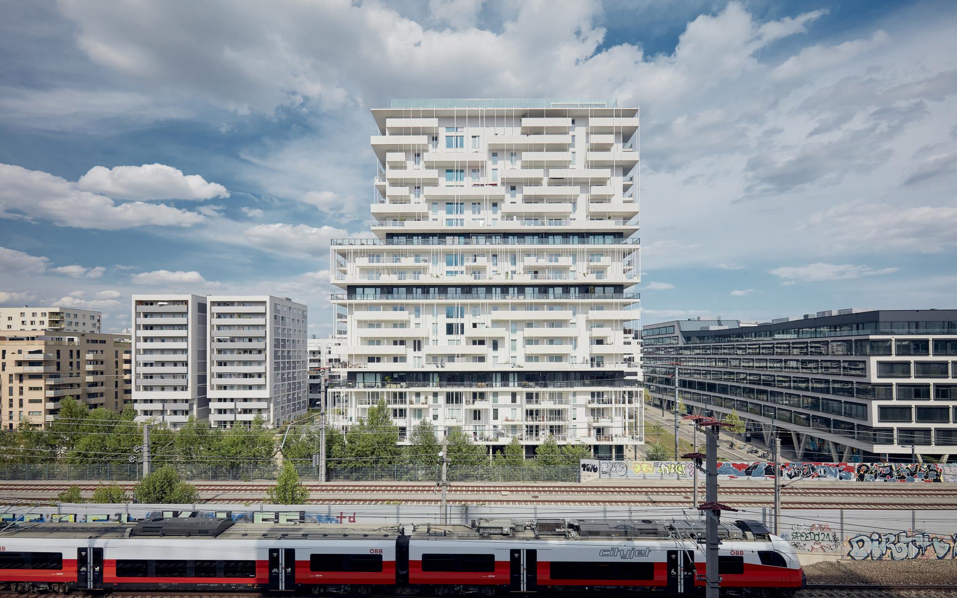 London Design Awards Winner - taborama high rise – white outside / colourful inside