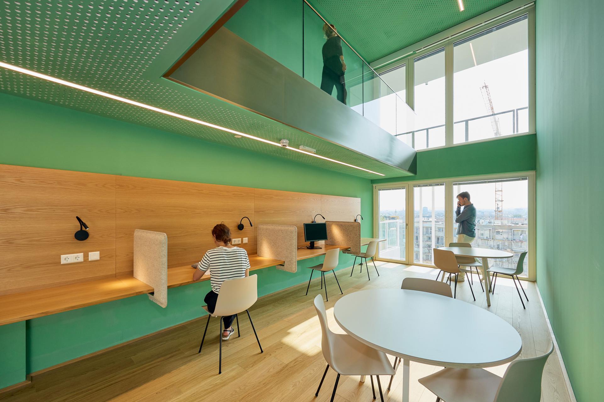 London Design Awards Winner - taborama high rise – white outside / colourful inside