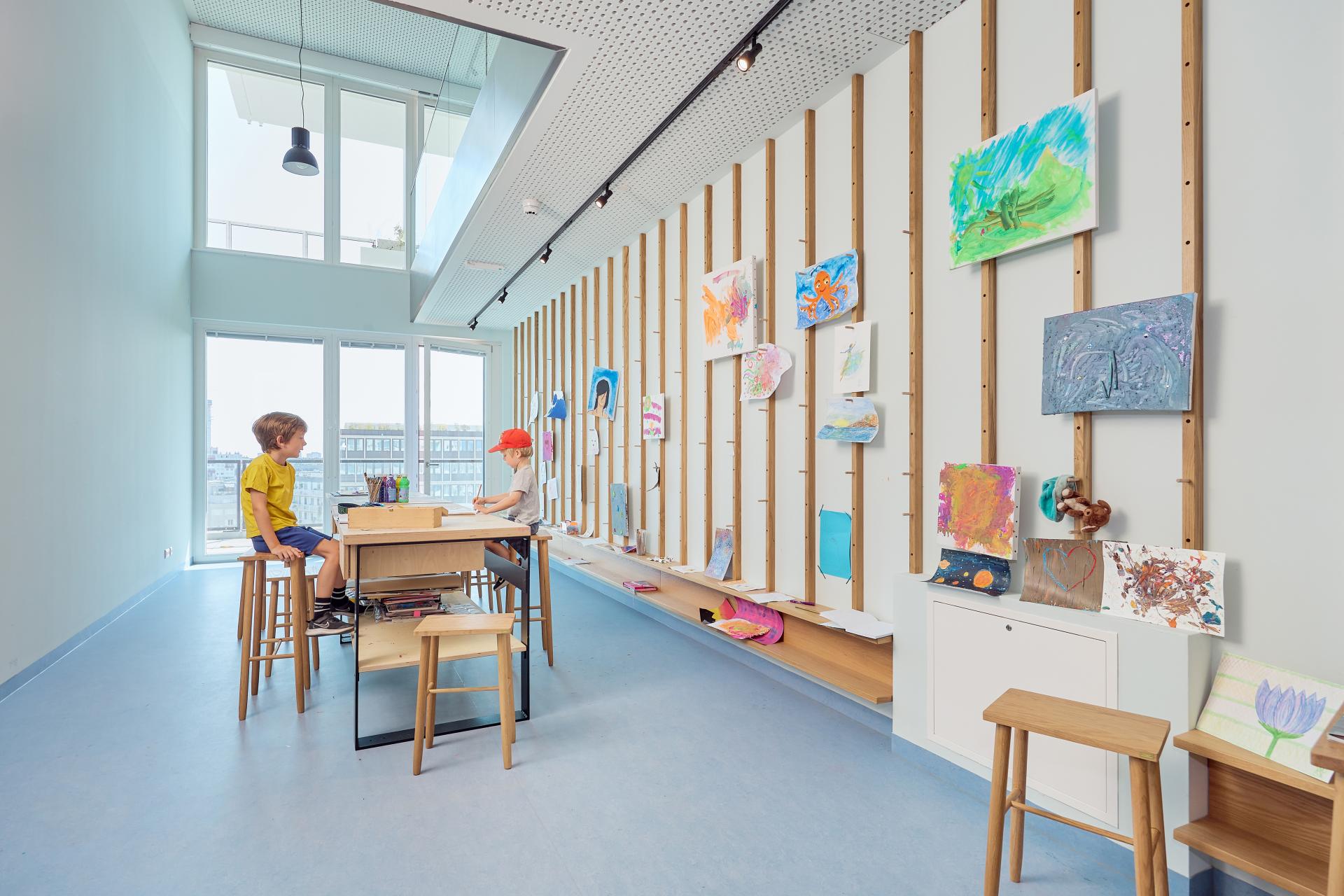London Design Awards Winner - taborama high rise – white outside / colourful inside