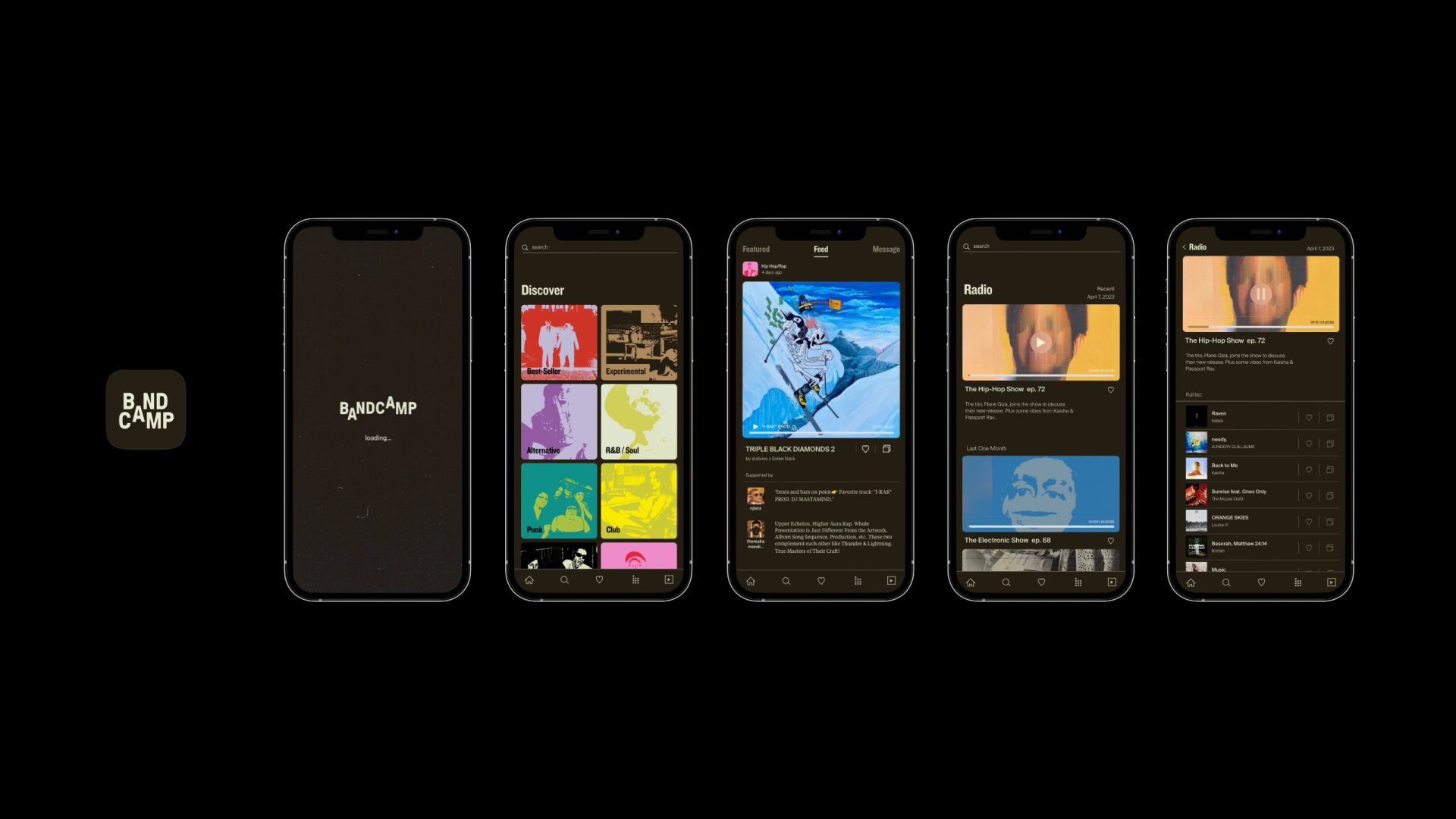 London Design Awards Winner - Bandcamp Rebrand