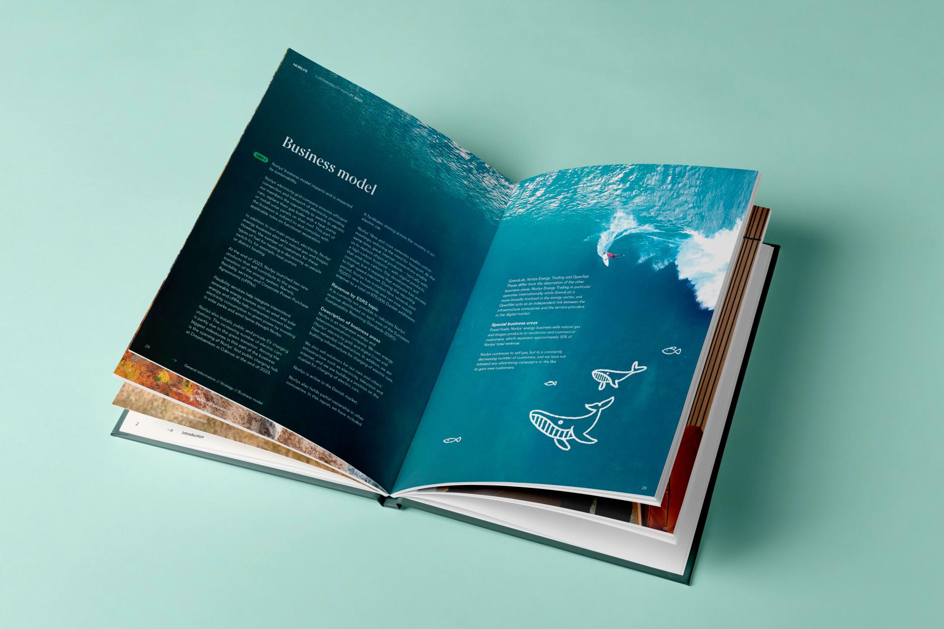 London Design Awards Winner - Norlys Sustainability Report 2023