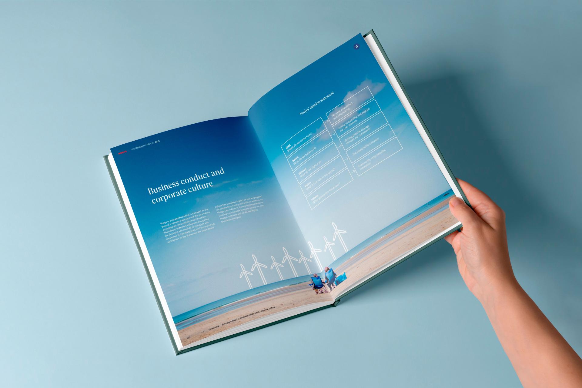 London Design Awards Winner - Norlys Sustainability Report 2023