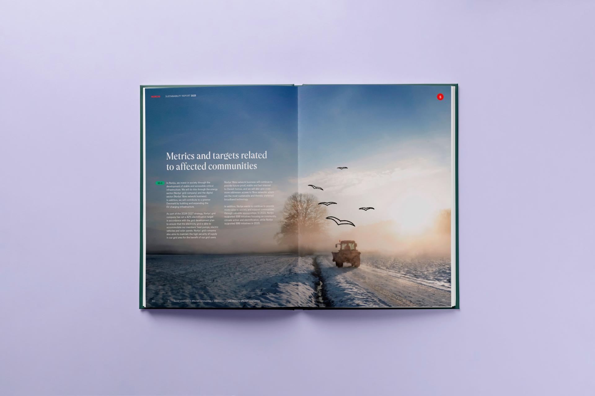 London Design Awards Winner - Norlys Sustainability Report 2023