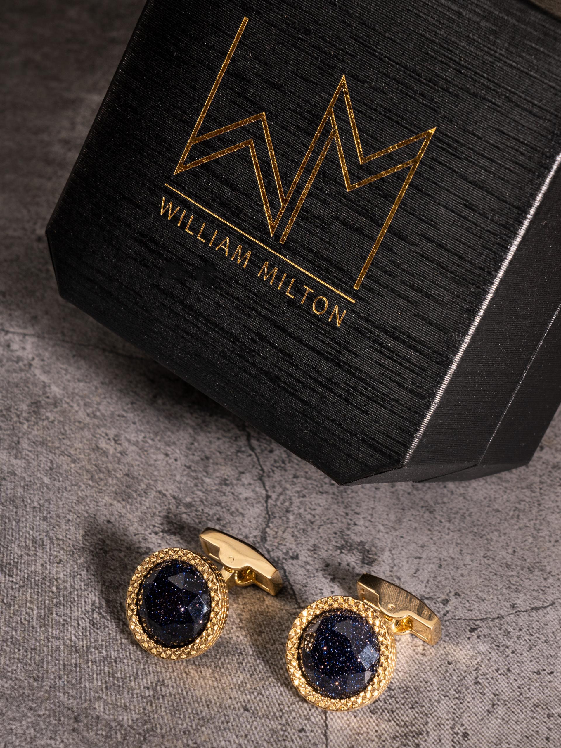 London Design Awards Winner - WILLIAM MILTON Brilliant Starry Sky Cufflinks