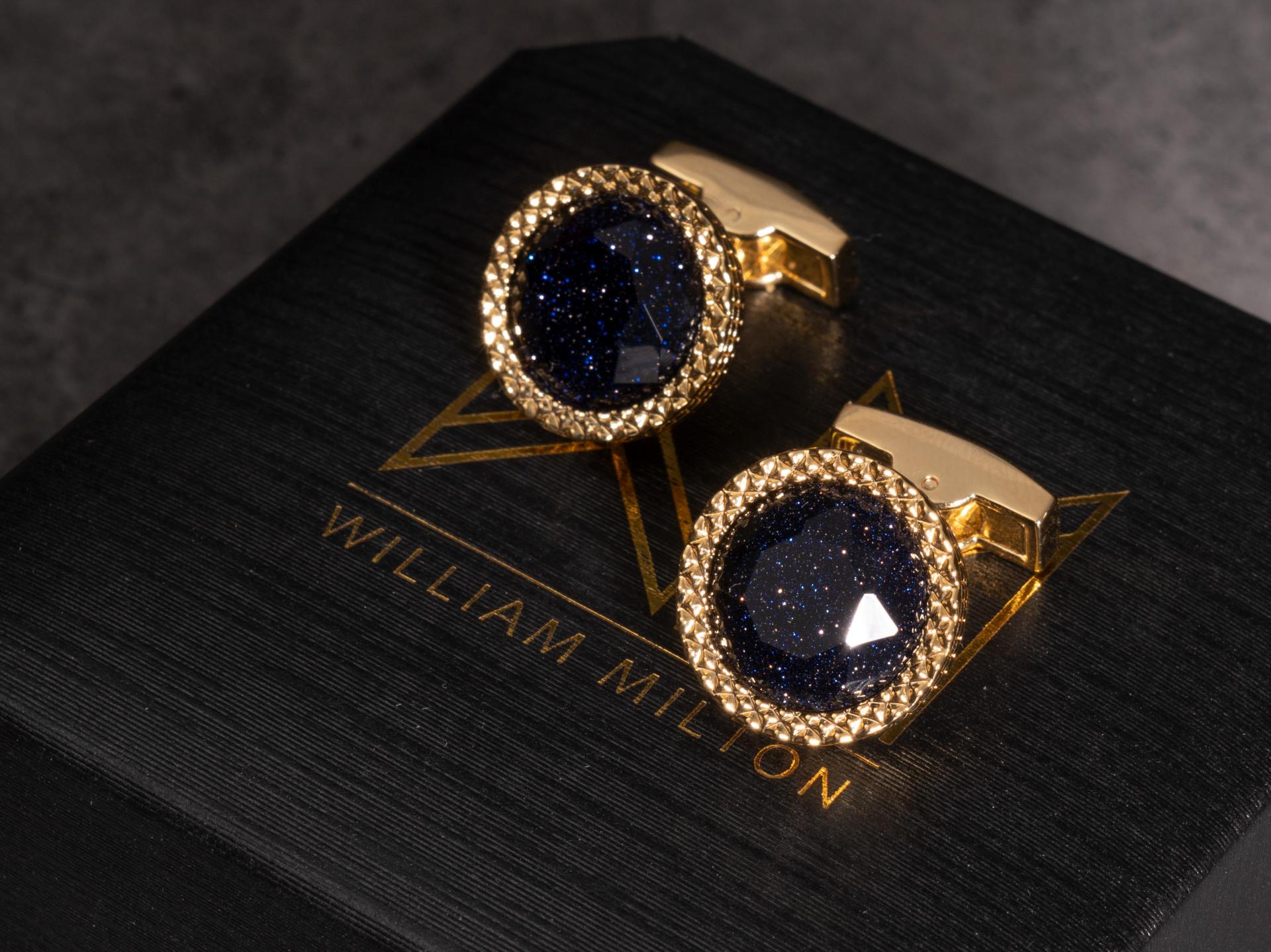London Design Awards Winner - WILLIAM MILTON Brilliant Starry Sky Cufflinks